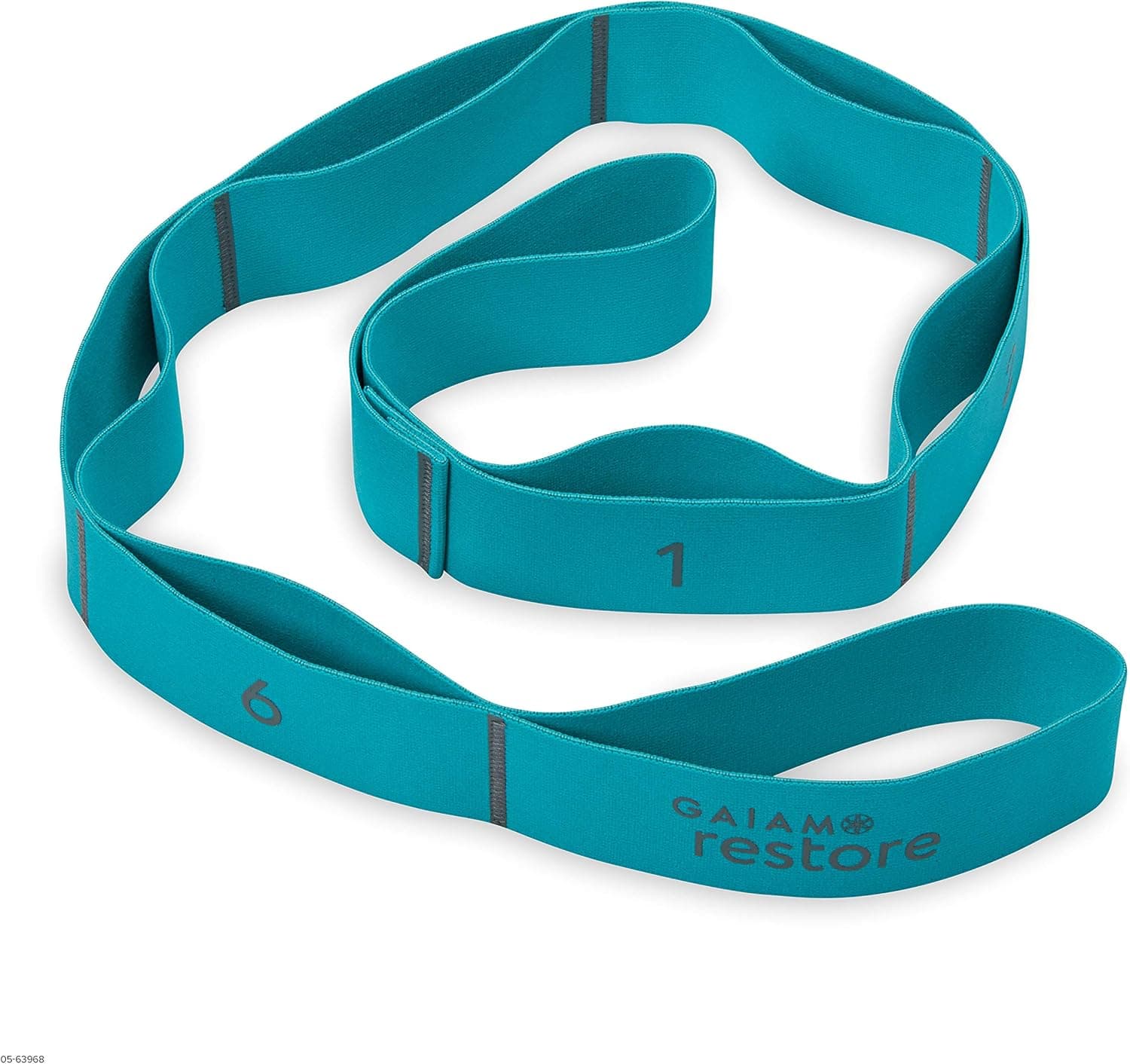 Gaiam unisex adult Gaiam Restore Resistance Band Stretch Strap, Green, 1 EA US
