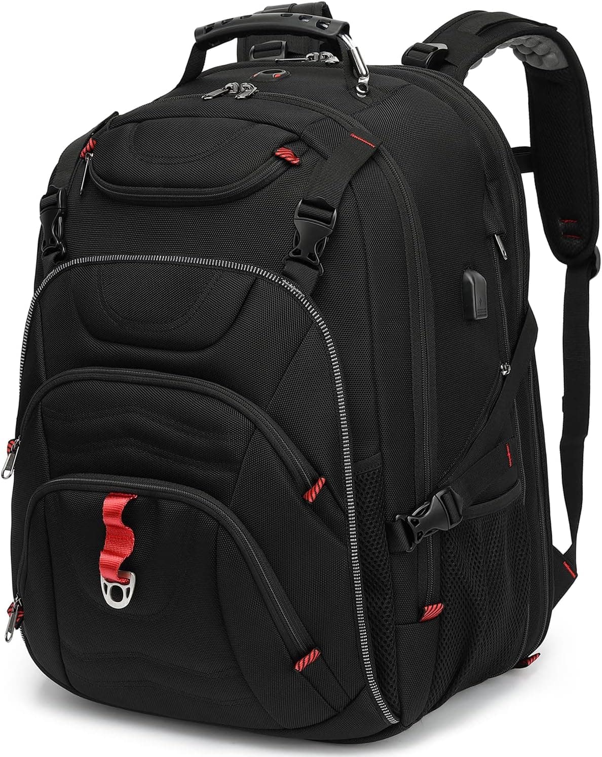 Boniyee Laptop Backpack for Men - Travel Backpack with USB Charging Port for Daily Commutes and Travel -College Backpack Men - Gifts for Men - Waterproof - Black