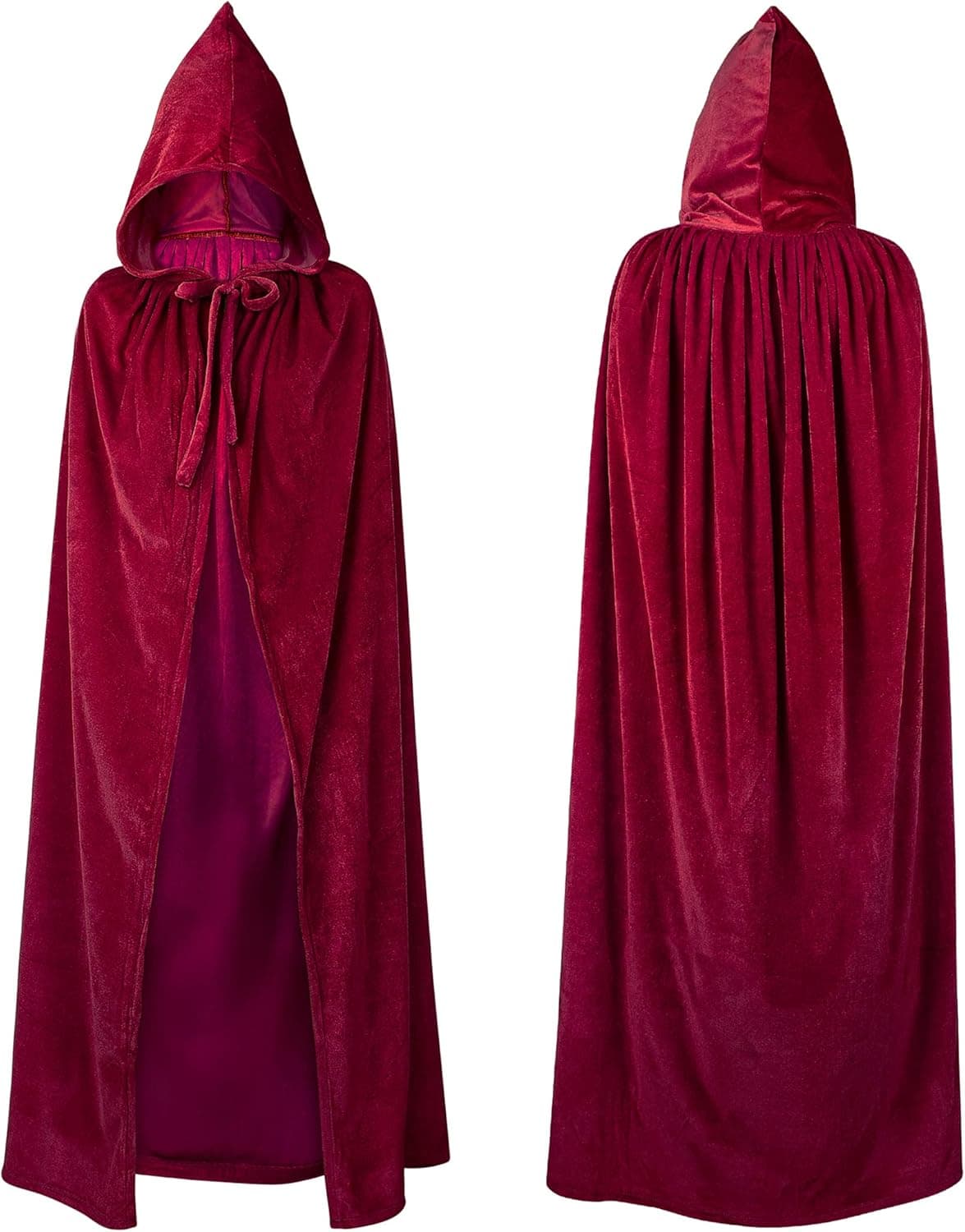 Hooded Velvet Cloak for Kids Halloween Christmas Cape Cosplay Costumes for Girls Boys