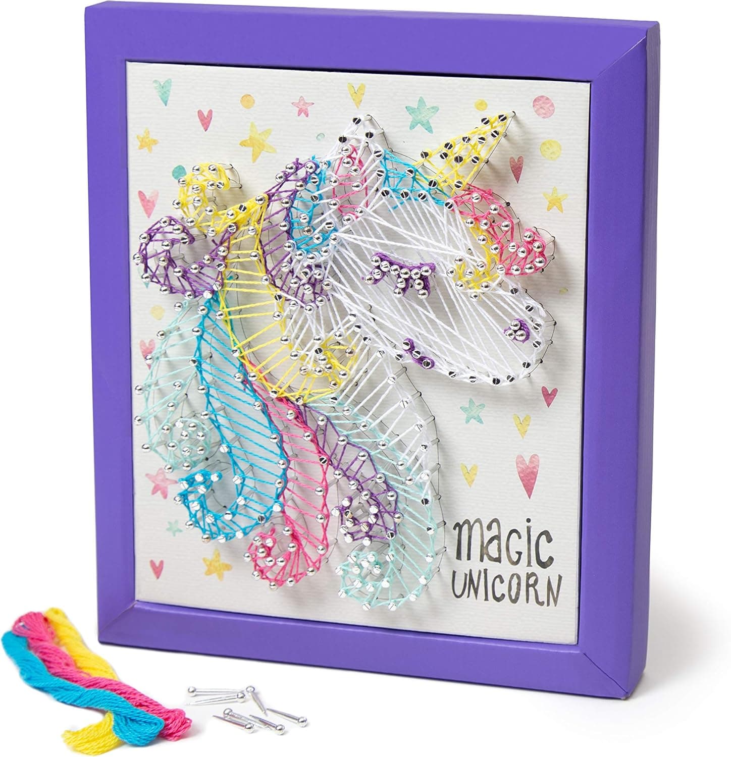JumpOff Jo Magic Unicorn String Art and Frame Kit