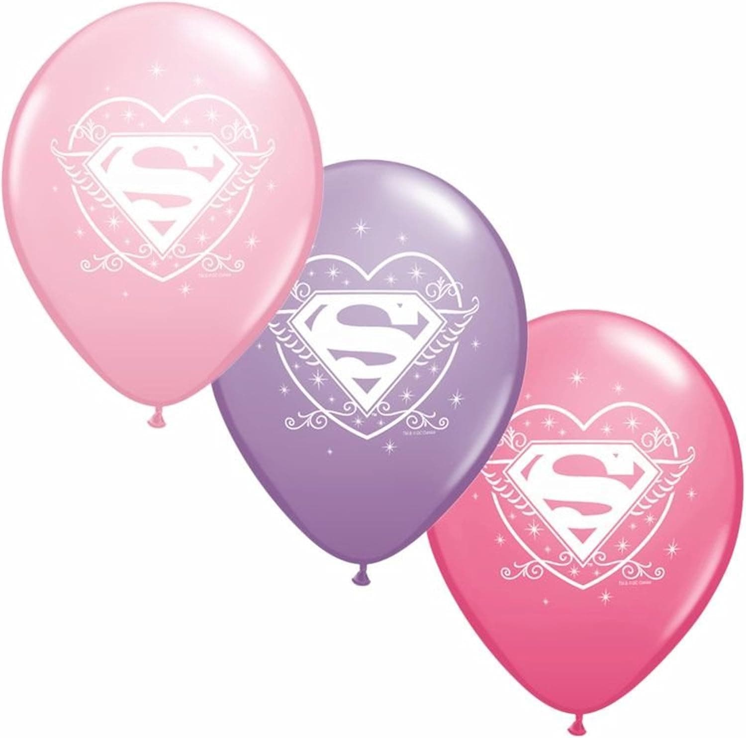 Pioneer Supergirl Party Supplies 12' Helium Quality Latex Balloons