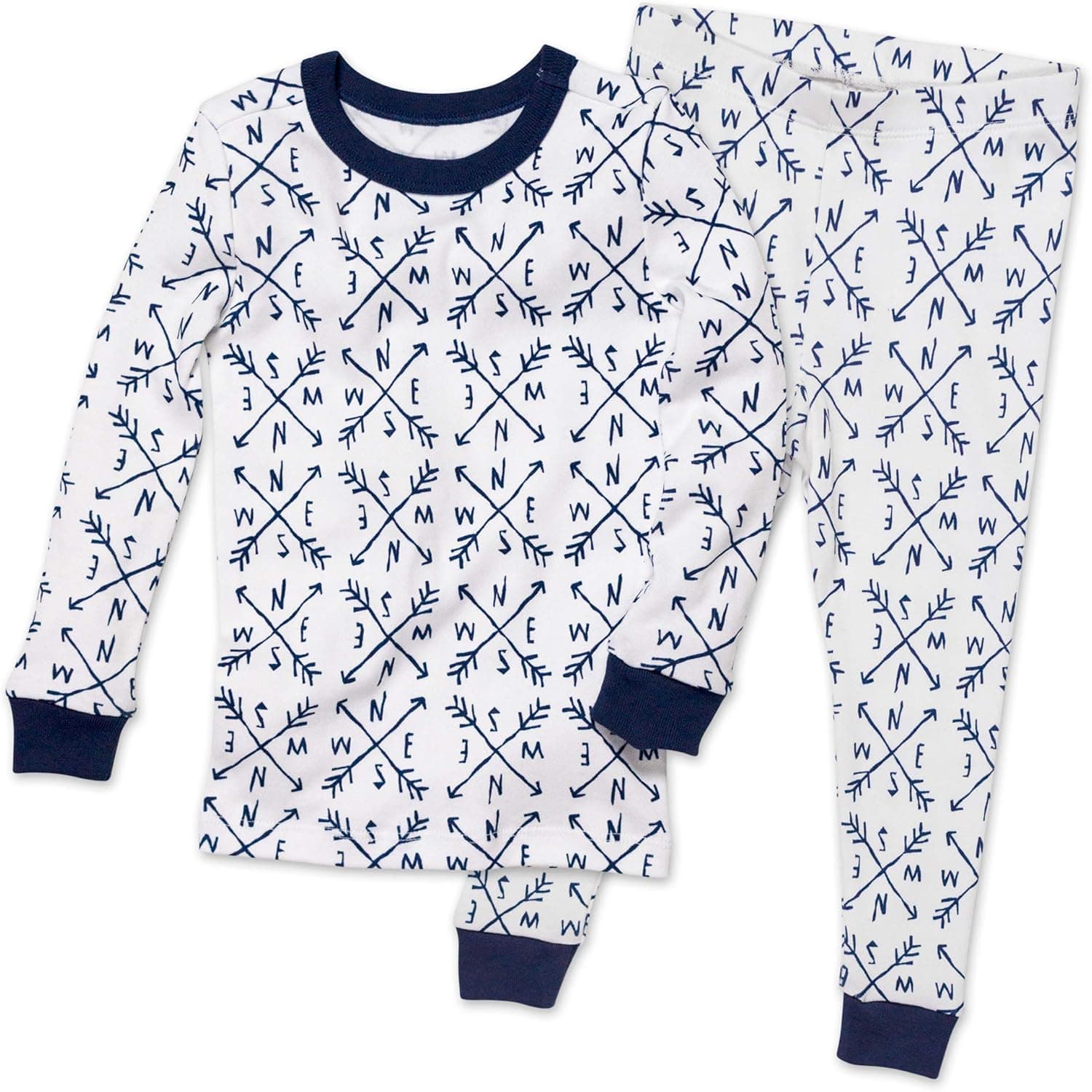 HonestBaby Boys' Organic Cotton 2-Piece Snug Fit Pajama Set