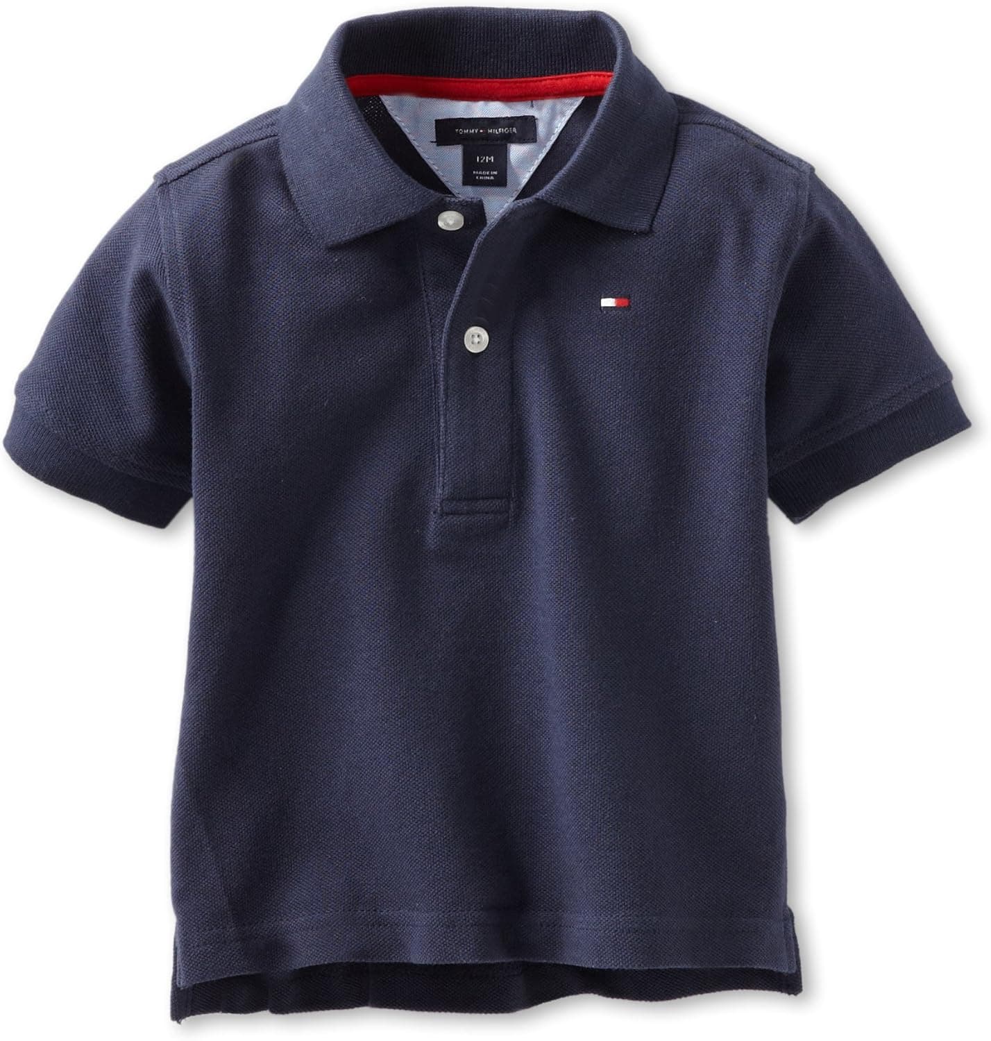 Tommy Hilfiger Boys' Short Sleeve Ivy Polo Collared Shirt, 100% Cotton, Embroidered Logo
