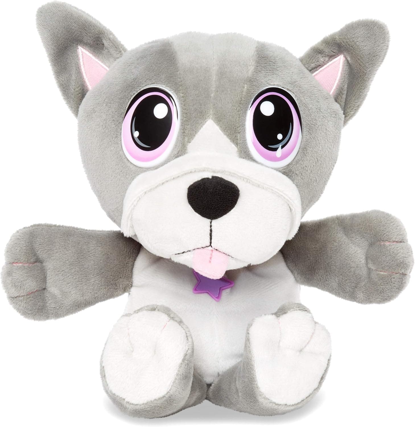 Little Tikes Rescue Tales Cuddly Pup Frenchie Soft Plush Pet Toy, Multicolor
