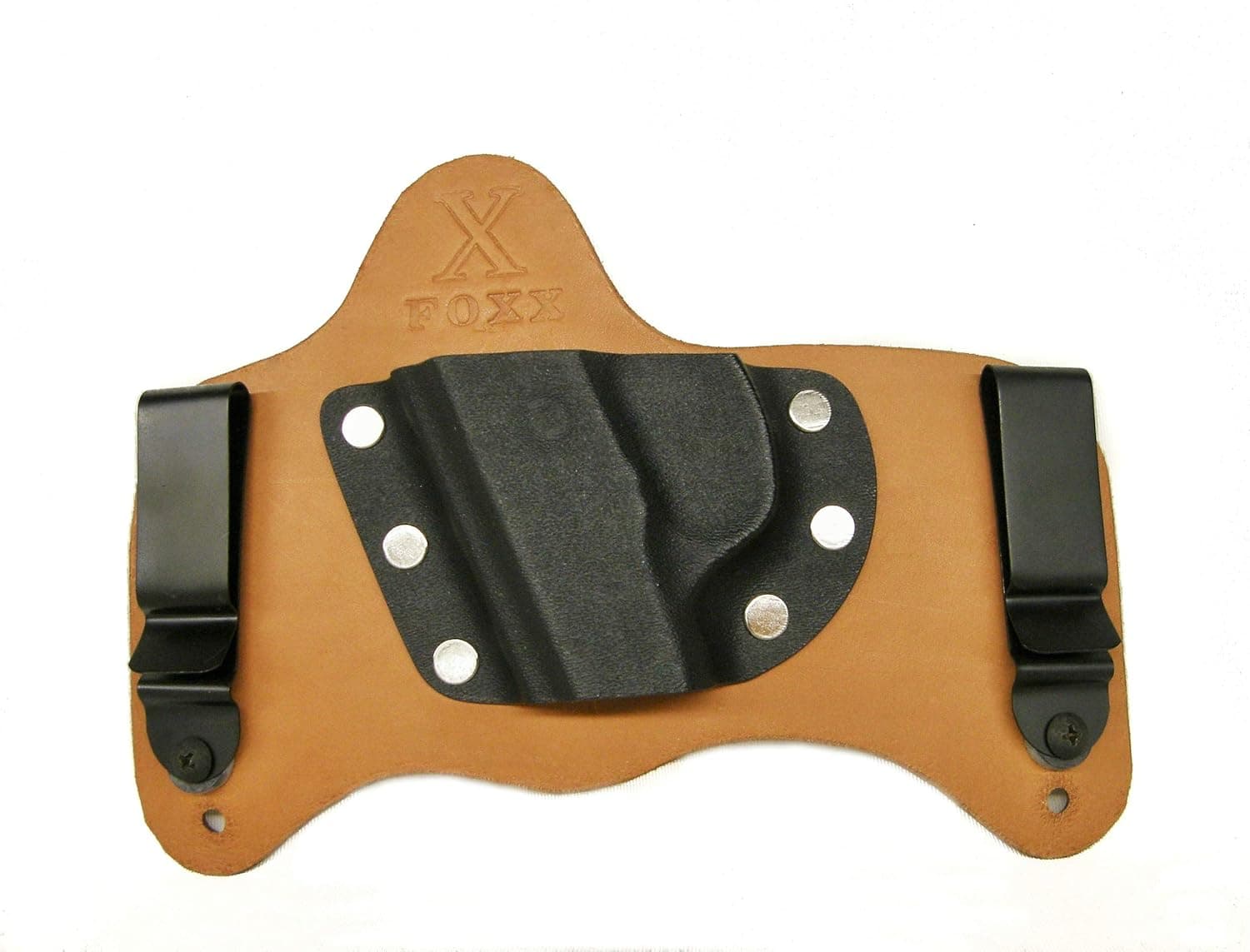 FoxX Holsters (Pick Your Firearm IWB Hybrid Holster Natural Leather Left Draw Tuckable, Concealed Carry Gun Holster