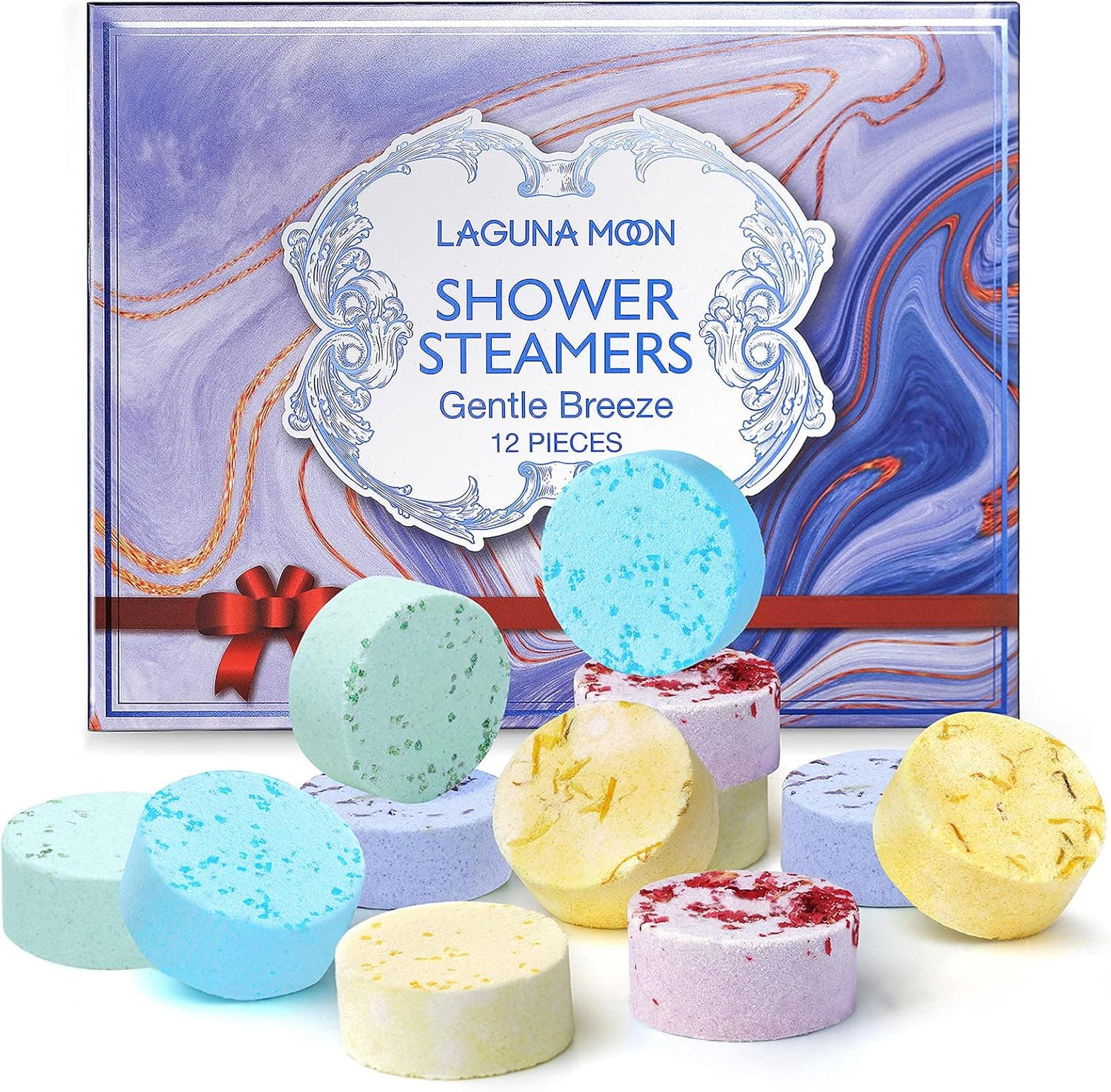 𝐎𝐑𝐆𝐀𝐍𝐈𝐂 Aromatherapy Shower Steamers - 12pc Variety Pack Pure Essential Oil Bombs - Self Care, Nasal Relief, Relaxation, Pampering Vapor Shower Tablets for Home Spa, Gifts for Men, Women, Moms