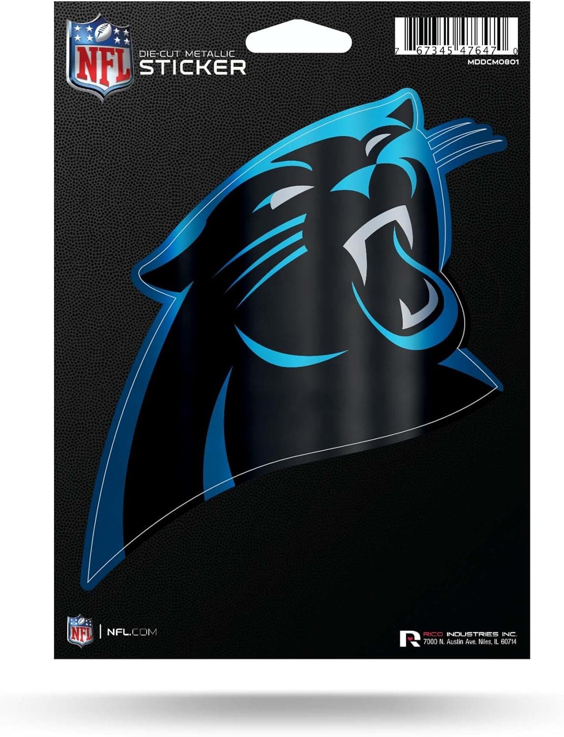 Rico Industries NFL Unisex-Adult Die Cut Metallic Sticker
