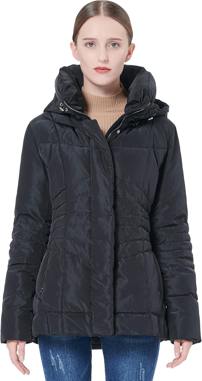 Orolay Women's Warm Winter Down Coat Hooded Puffer Jacket