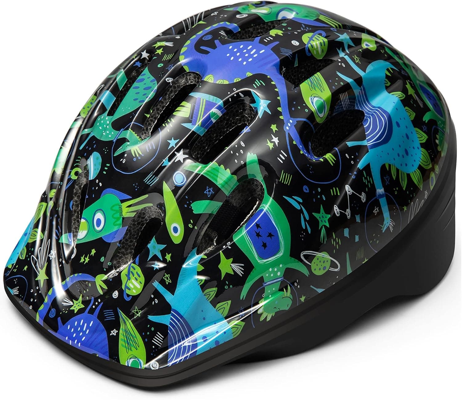 OutdoorMaster Kids Bike Helmet - from Toddler to Youth Sizes - Adjustable Safety Unicorn Helmet for Children (Age 3-15), 14 Vents for Multi-Sport