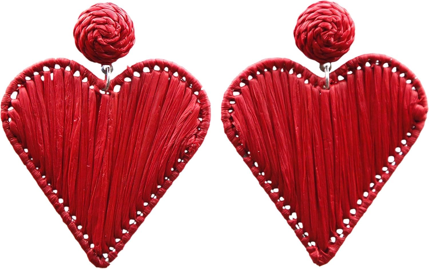 The Tribal Chic Valentine Combo Gorgeous Raffia Earrings