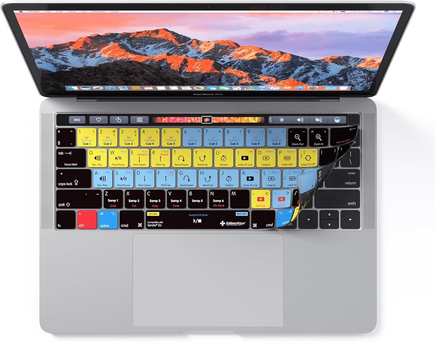 Serato DJ Keyboard Cover for Apple MacBook Pro with TouchBar 13" and 15" - DJ Tools