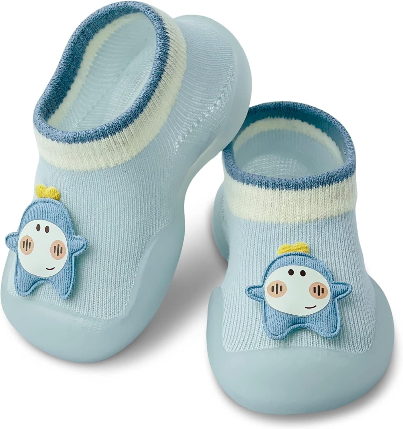 Dookeh Baby Shoes Boys Girls First Walking Shoes Non Slip Soft Sole Sneakers Toddler Infant Babygirl Sock Shoes