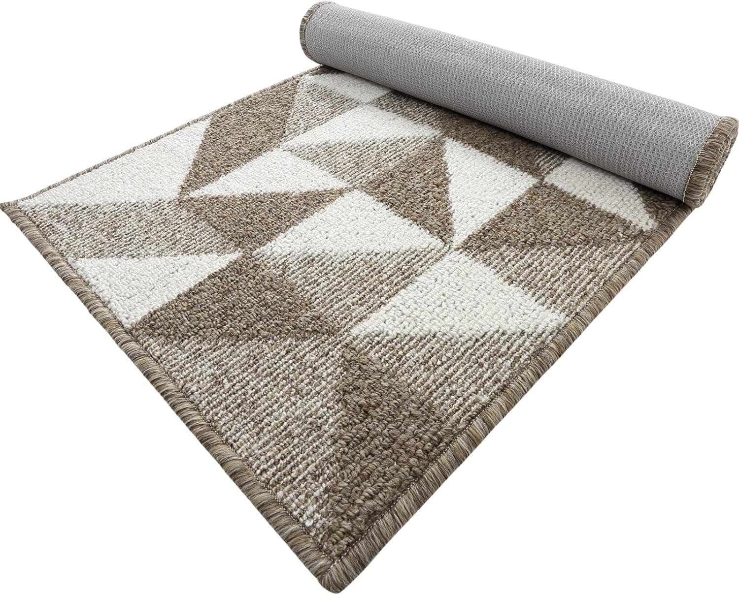 DEXI Entryway Rug Door Mat, Non-Slip Absorbent Rugs for Hallway, Machine Washable Kitchen Rugs, 20"x59", Brown