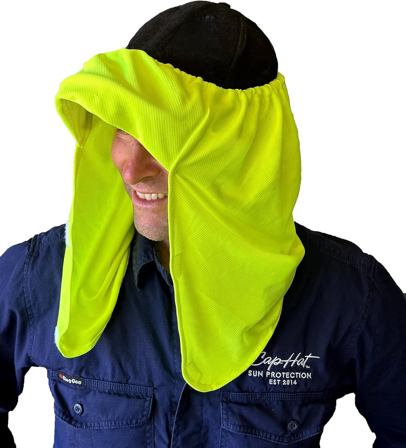 CapHat - UPF Tested Sun Protection,Simply fits Over Your Favourite Cap or hat