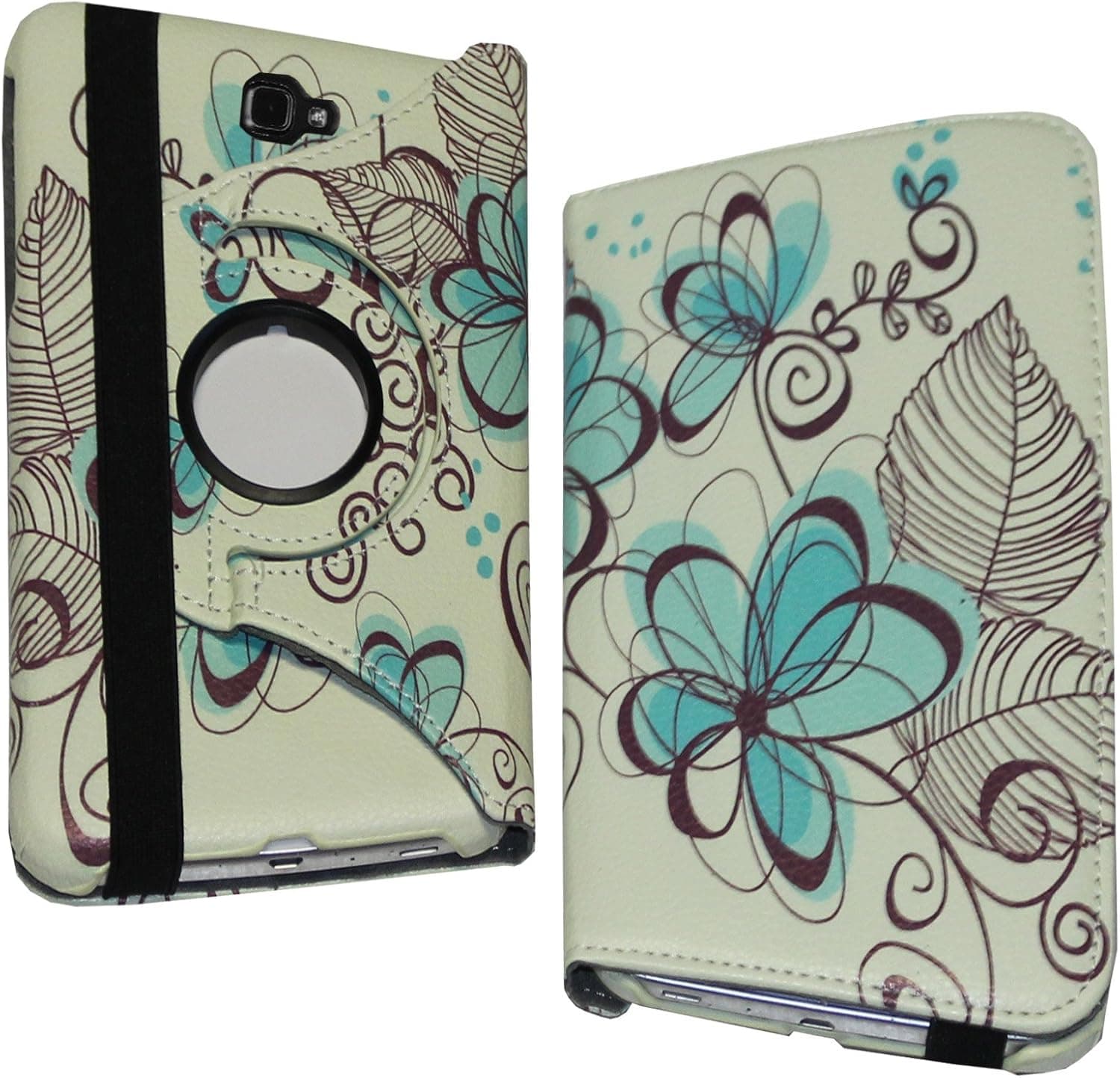 Galaxy Tab 4 10.1 case - JYtrend (R) Rotating Stand Cover for Samsung Galaxy Tab 4 10.1-inch SM-T530 SM-T531 SM-T535 SM-T537 SM-T537A SM-T530NZWAXAR SM-T535NZWAXSA SM-T537AYKAATT (Blue Lotus)