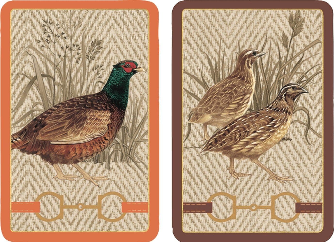 Caspari Entertaining Double Deck of Bridge Playing Cards, Jumbo Type, Albemarle Hall