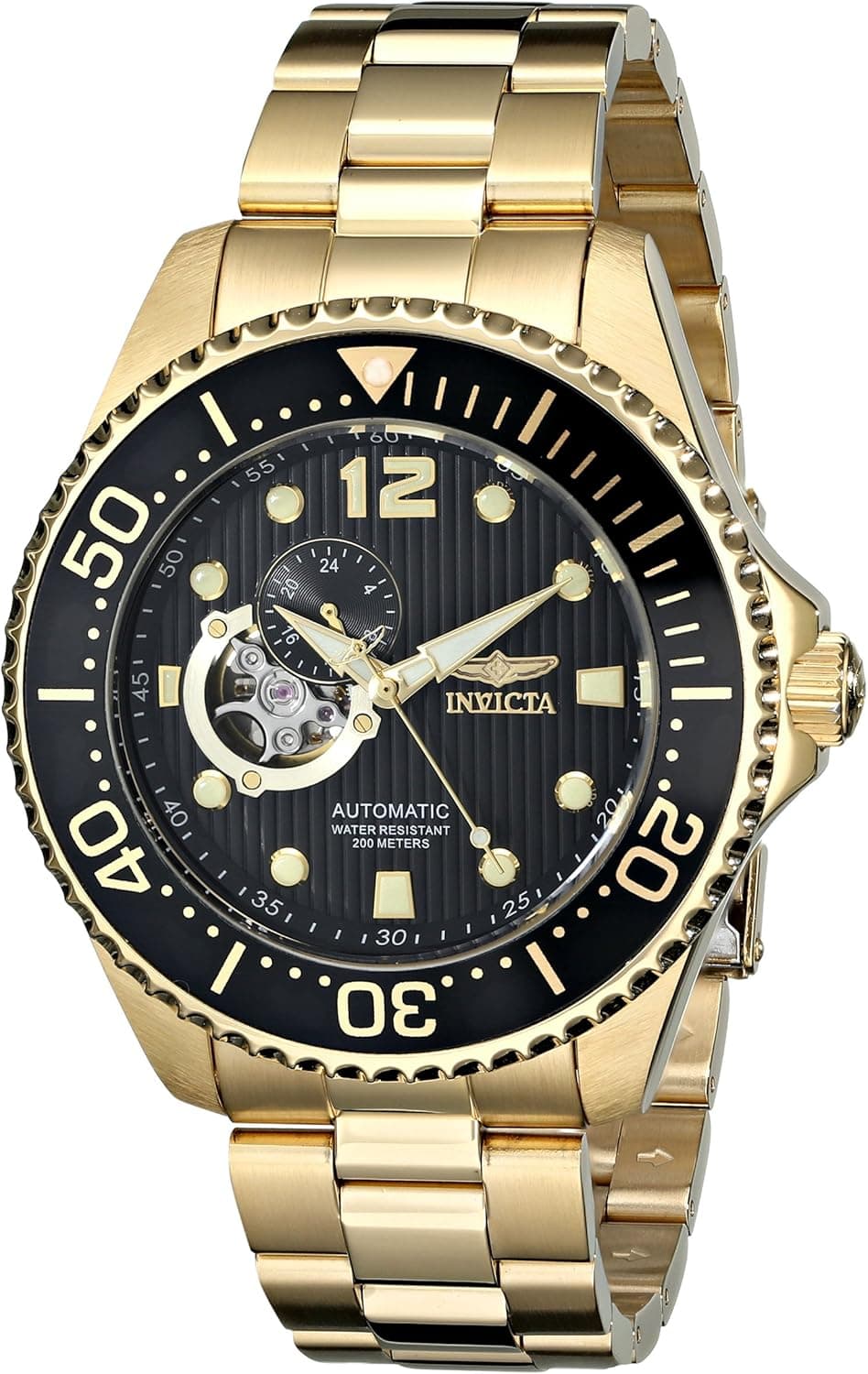 Invicta Men's 15391 "Pro Diver" Gold Ion-Plated Stainless Steel Automatic Watch