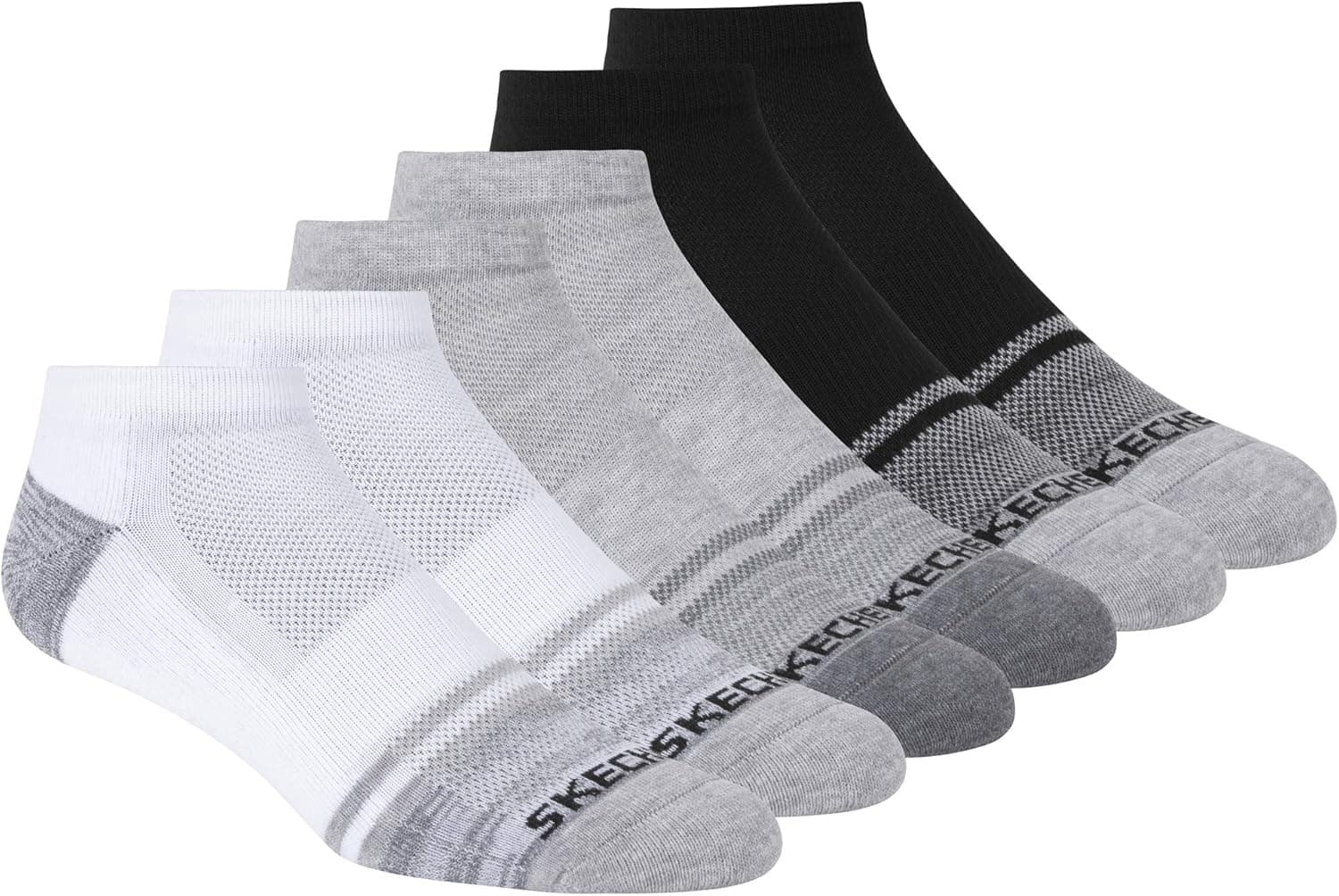 Skechers mens 6 Pack Low Cut Socks