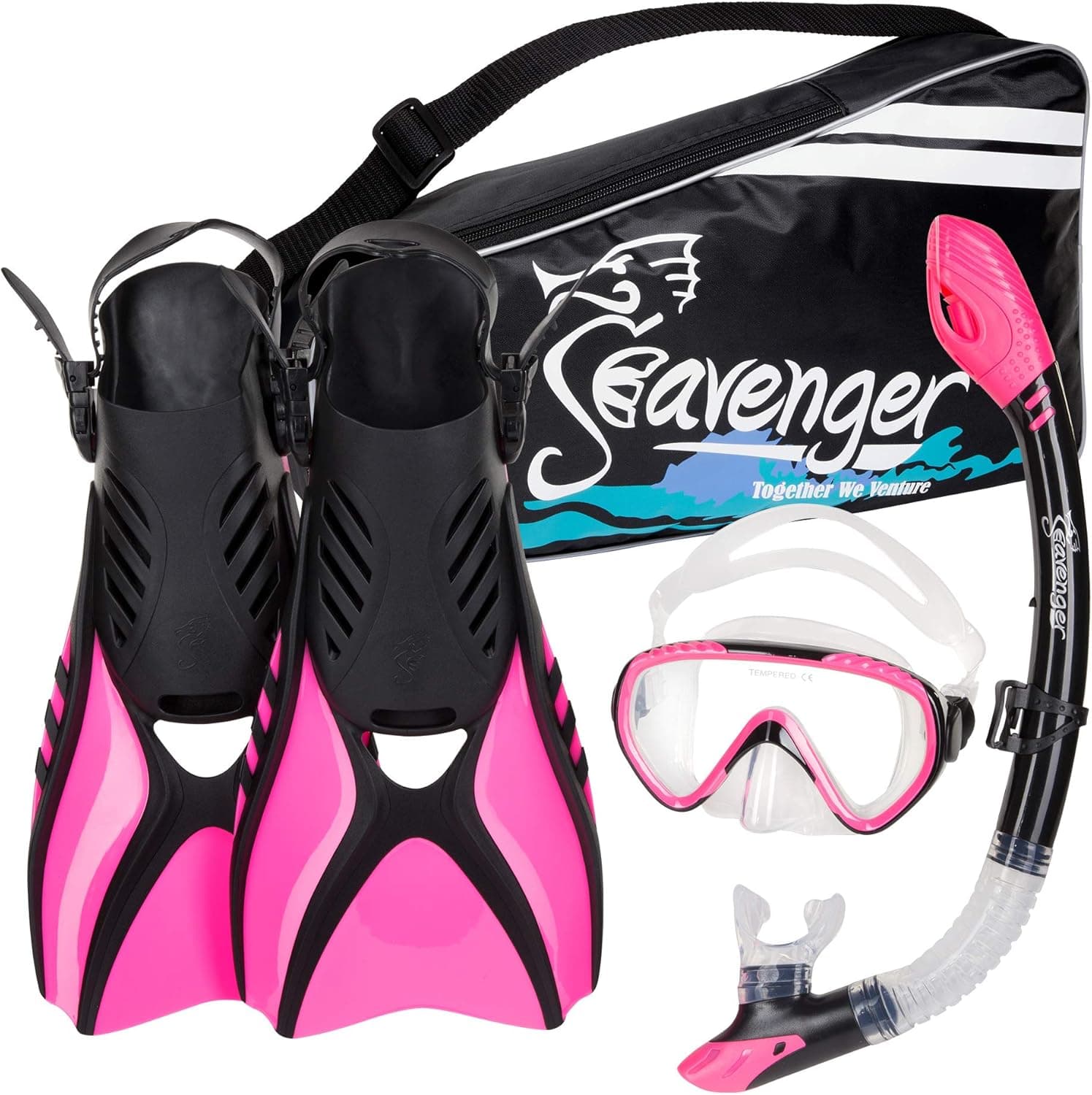 Seavenger Voyager Snorkeling Set with Gear Bag