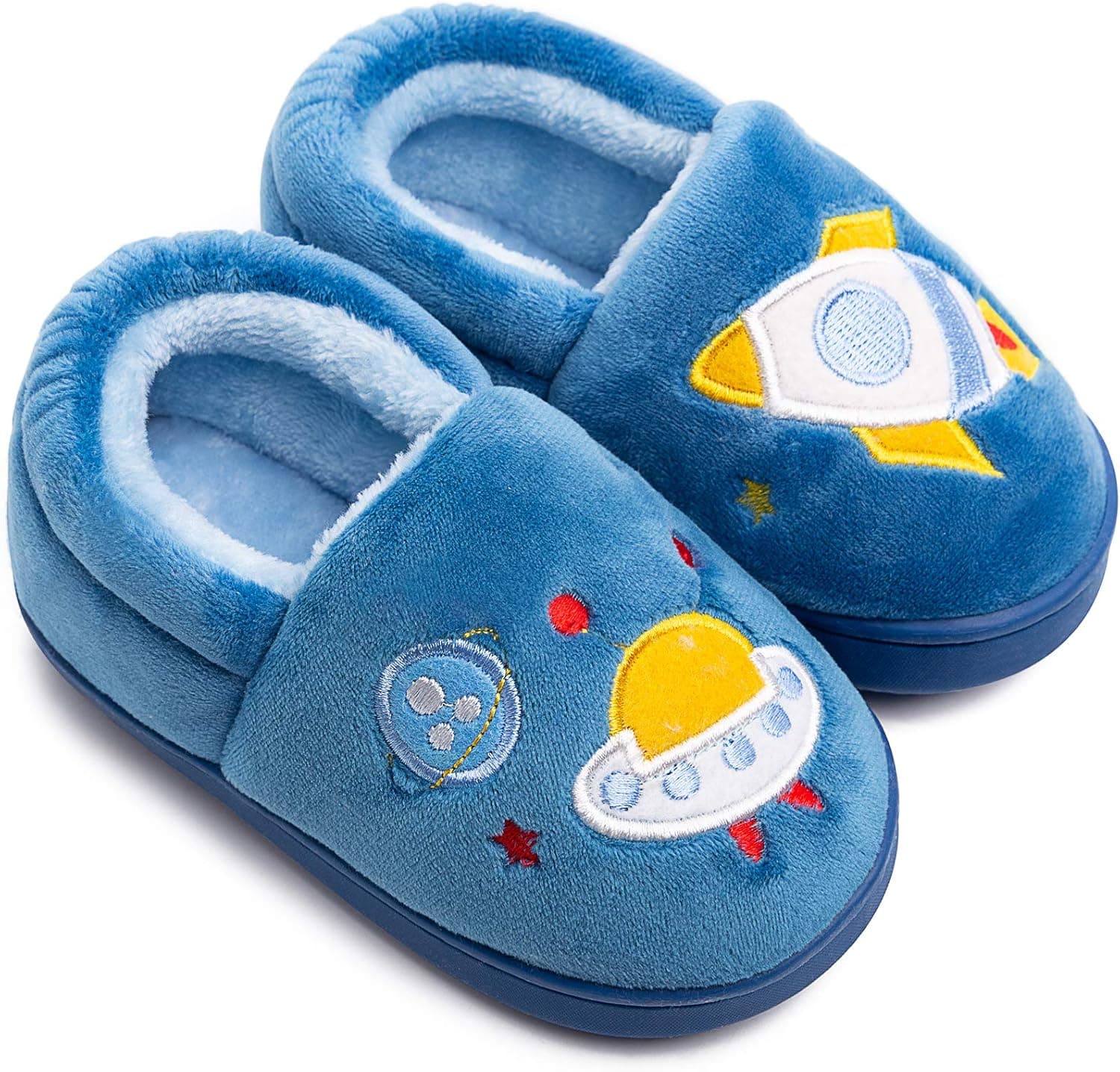Toddler Boys Girls Warm House Slippers Little Kids Winter Indoor Home Shoes Comfy Cute Animal Fluffy Slippers