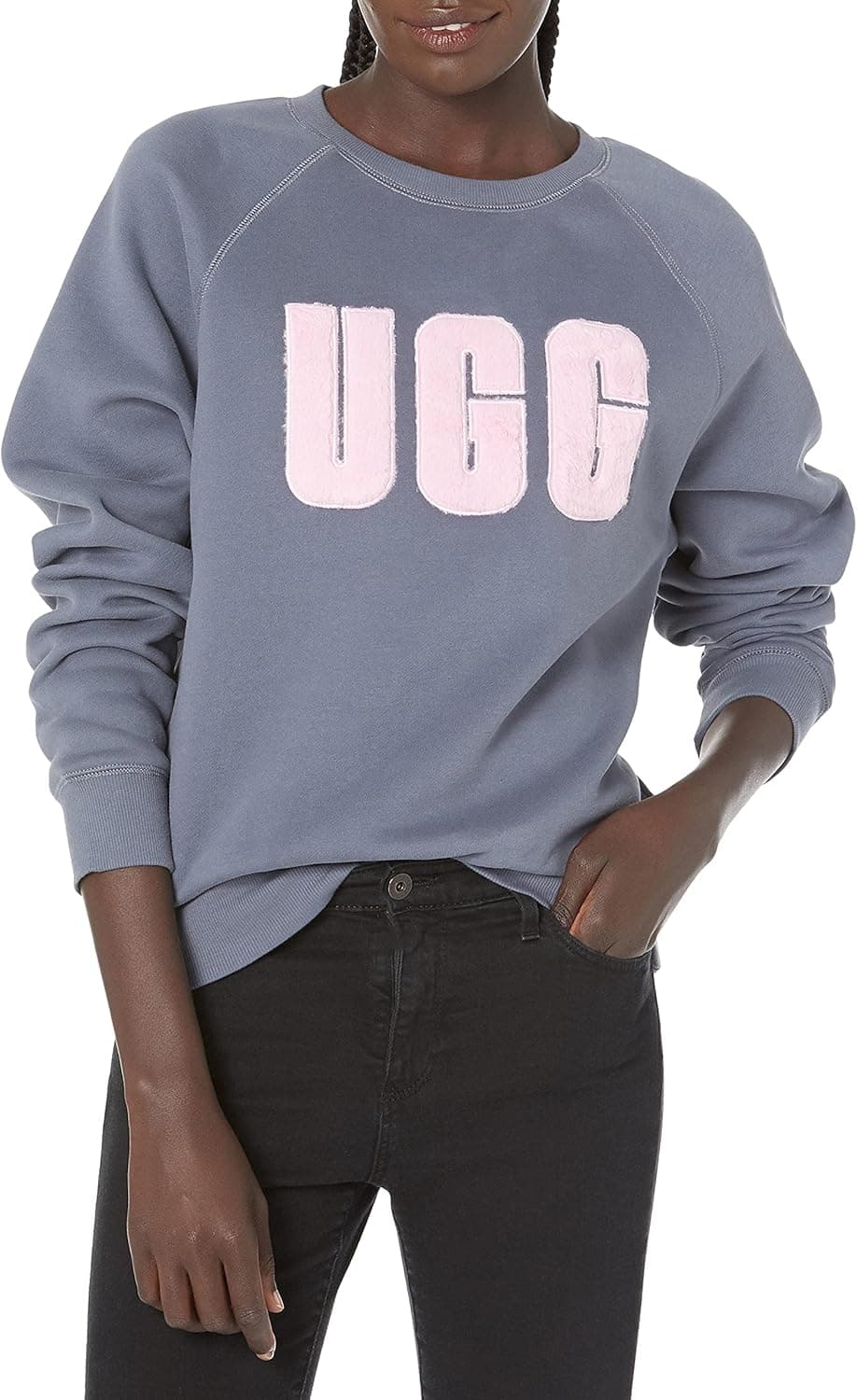 UGG Women's Madeline Fuzzy Logo Crewneck