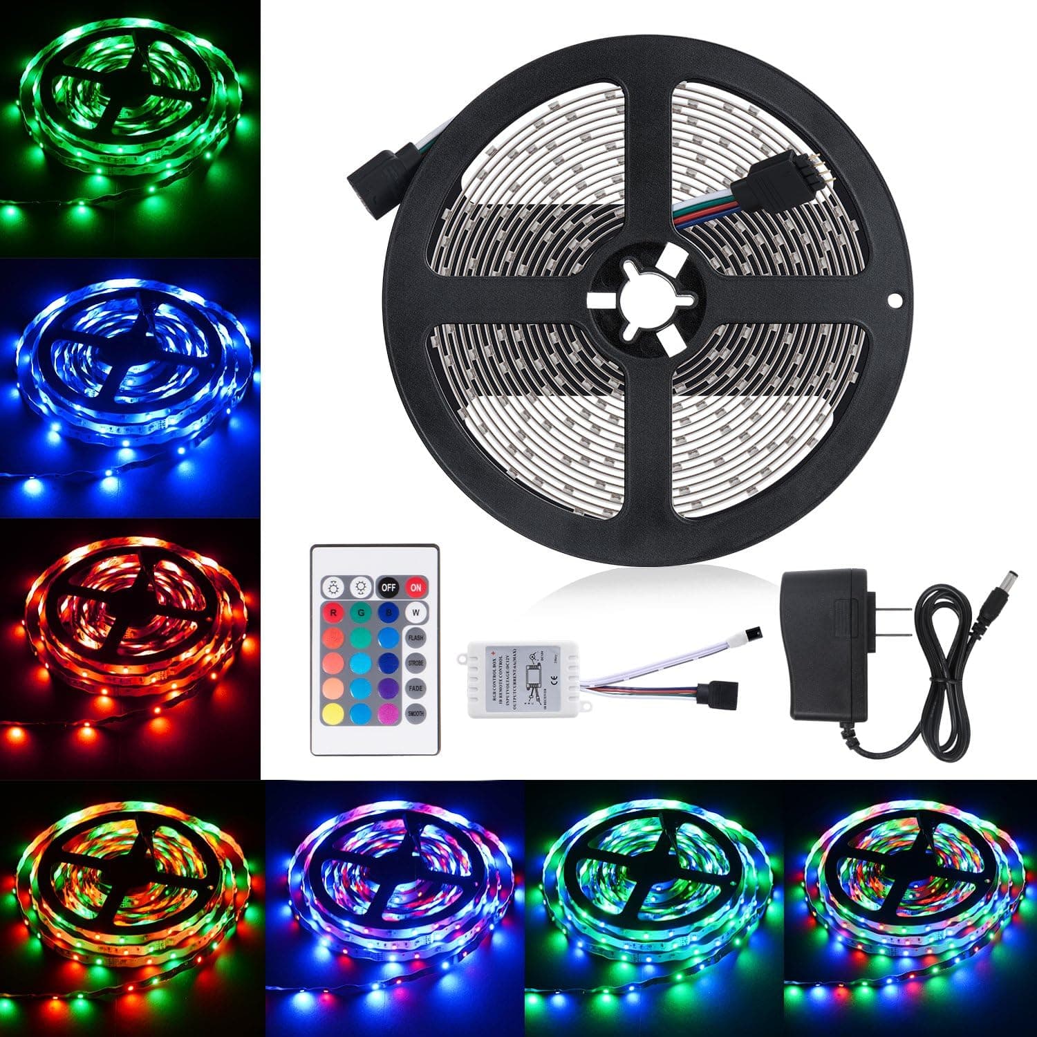 LED Strip Lights - 6.56ft/2M USB Led Light Strips for 40-60in TV, LED TV Backlight Kit with Remote - 16 Color Changing 5050 LEDs Bias Lighting for HDTV PC Monitor Home Theater Decoration