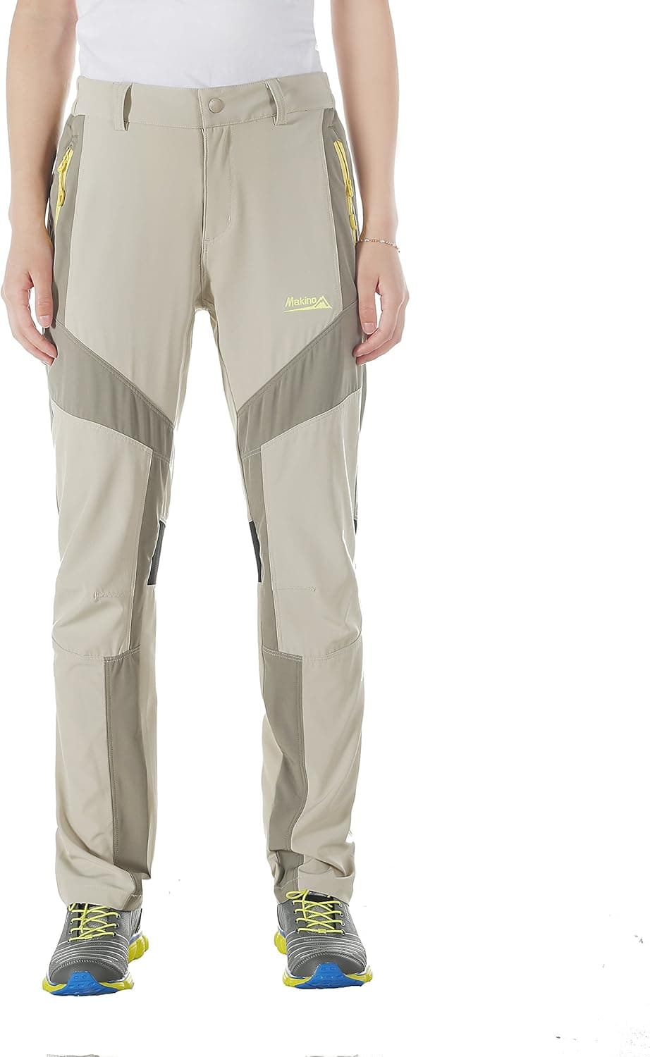 Makino Women’s Lightweight Quick Dry Pants with Zipper Pocket for Hiking by