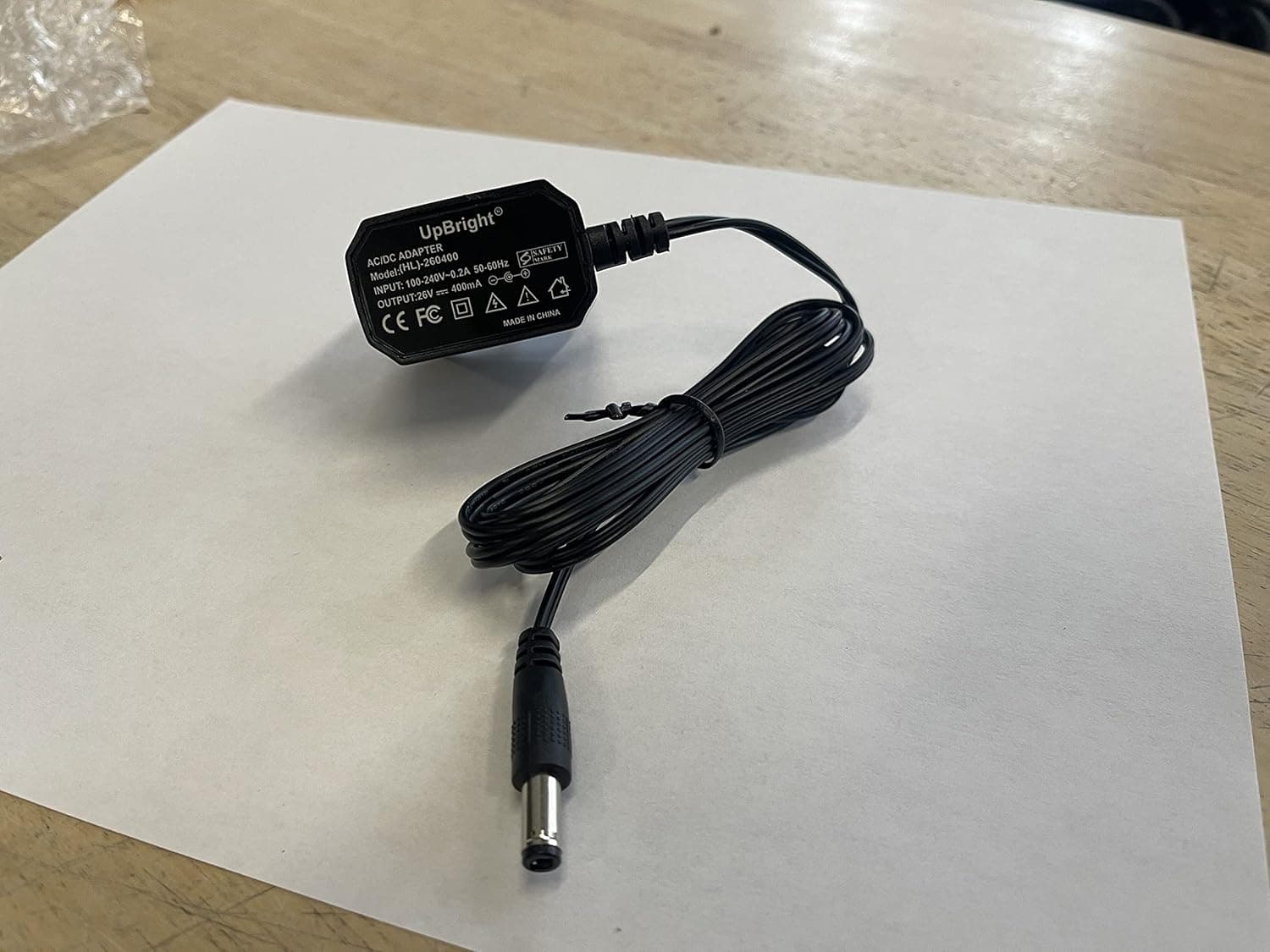 UpBright 26V AC/DC Adapter Compatible with OKP X100 X 100 S100 MV200 MV 200 22.2V 2200mAh 2600mAh 22.2VDC Li-ion Battery Lightweight Cordless Stick Vacuum Cleaner 26VDC 400mA Power Supply Cord Charger