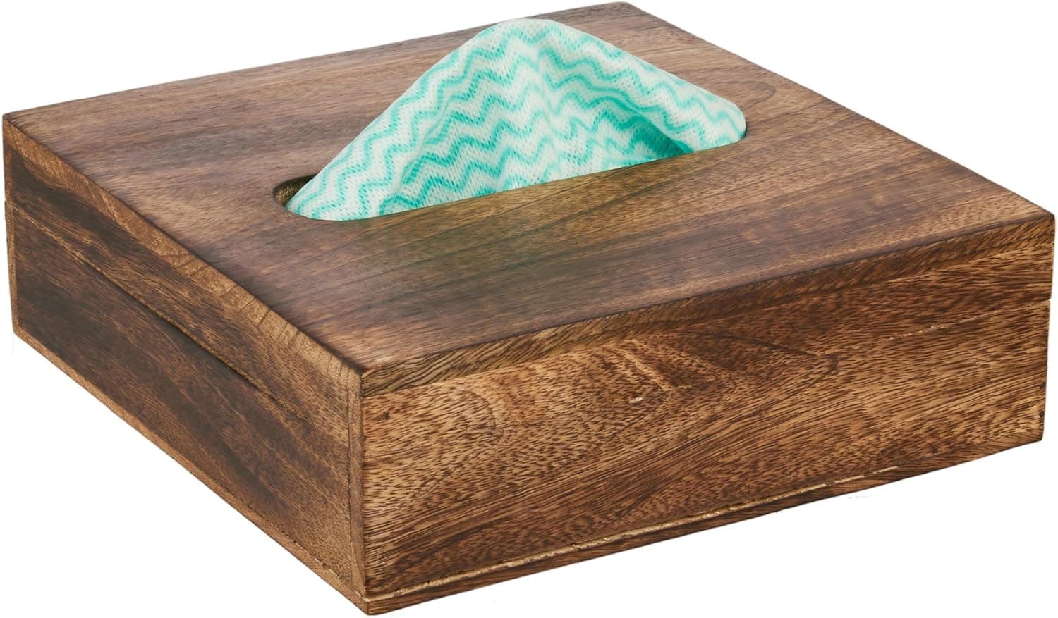 India Store US Napkin Holder for Tables Kitchen Farmhouse - Modern Napkin Holder Large Brown Rustic - Napkin Holder Organizer Decorative Modern - Unique Napkin Holder Wooden Decorative for Office