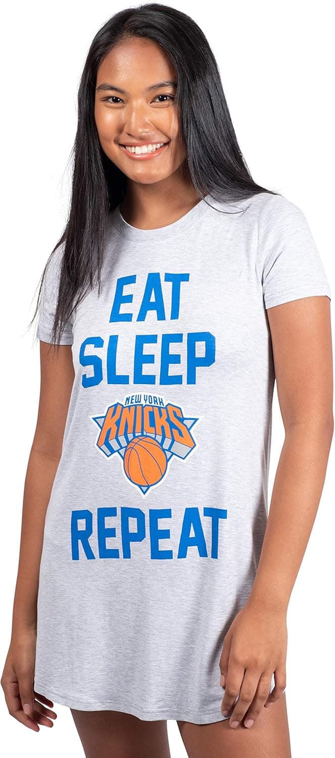 Ultra Game NBA Women's Super Soft Sleepwear Pajama Loungewear Tee Shirt Nightgown