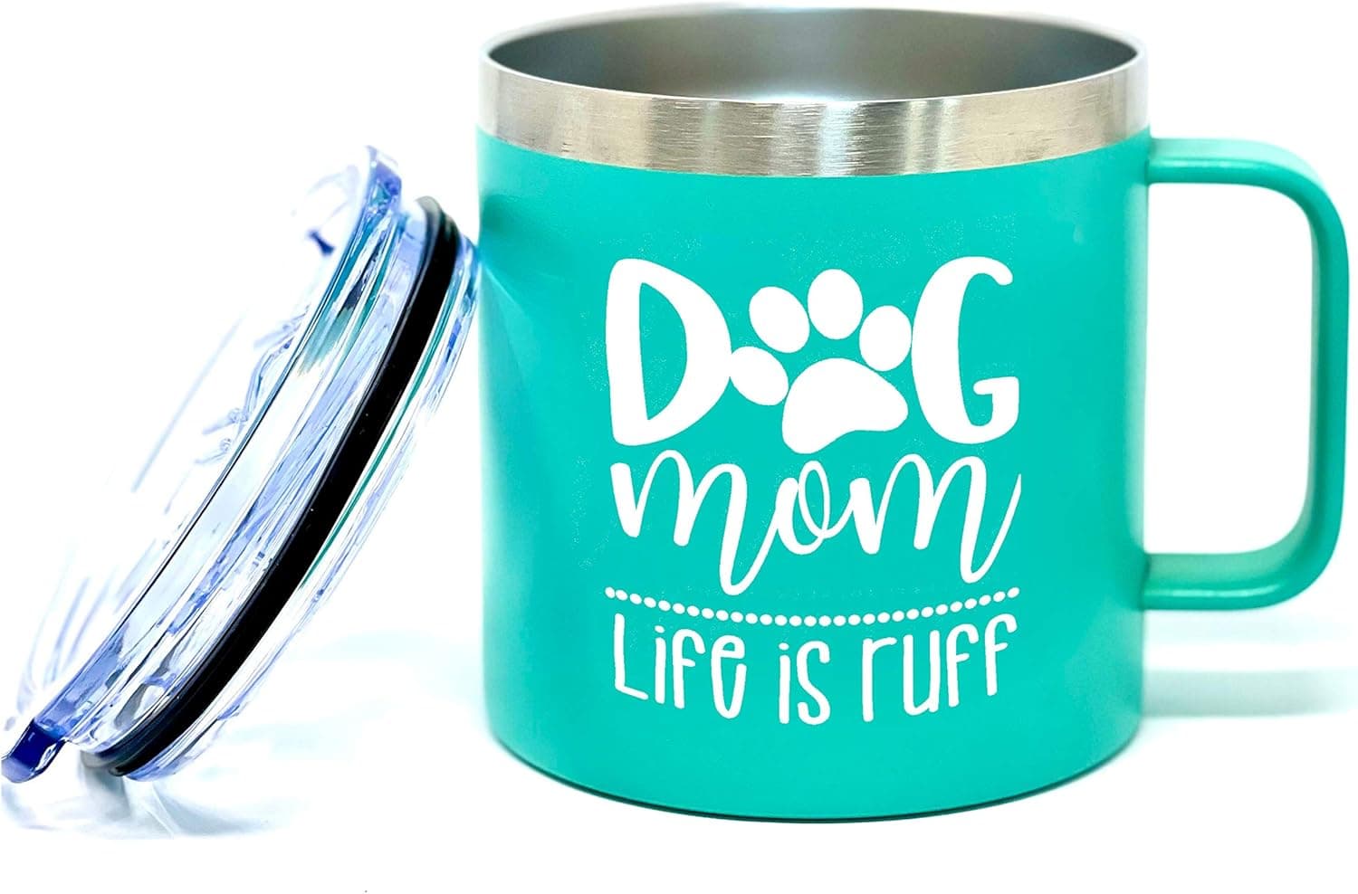 Dog Mom Coffee Mug - Dog Lovers Gifts for Women - Dog Mom Insulated Cup, Tumbler - Great Dogs Themed Gifts for Christmas, Birthday, Best Cups and Mugs for New Dog Mom, Things for Dog Lovers