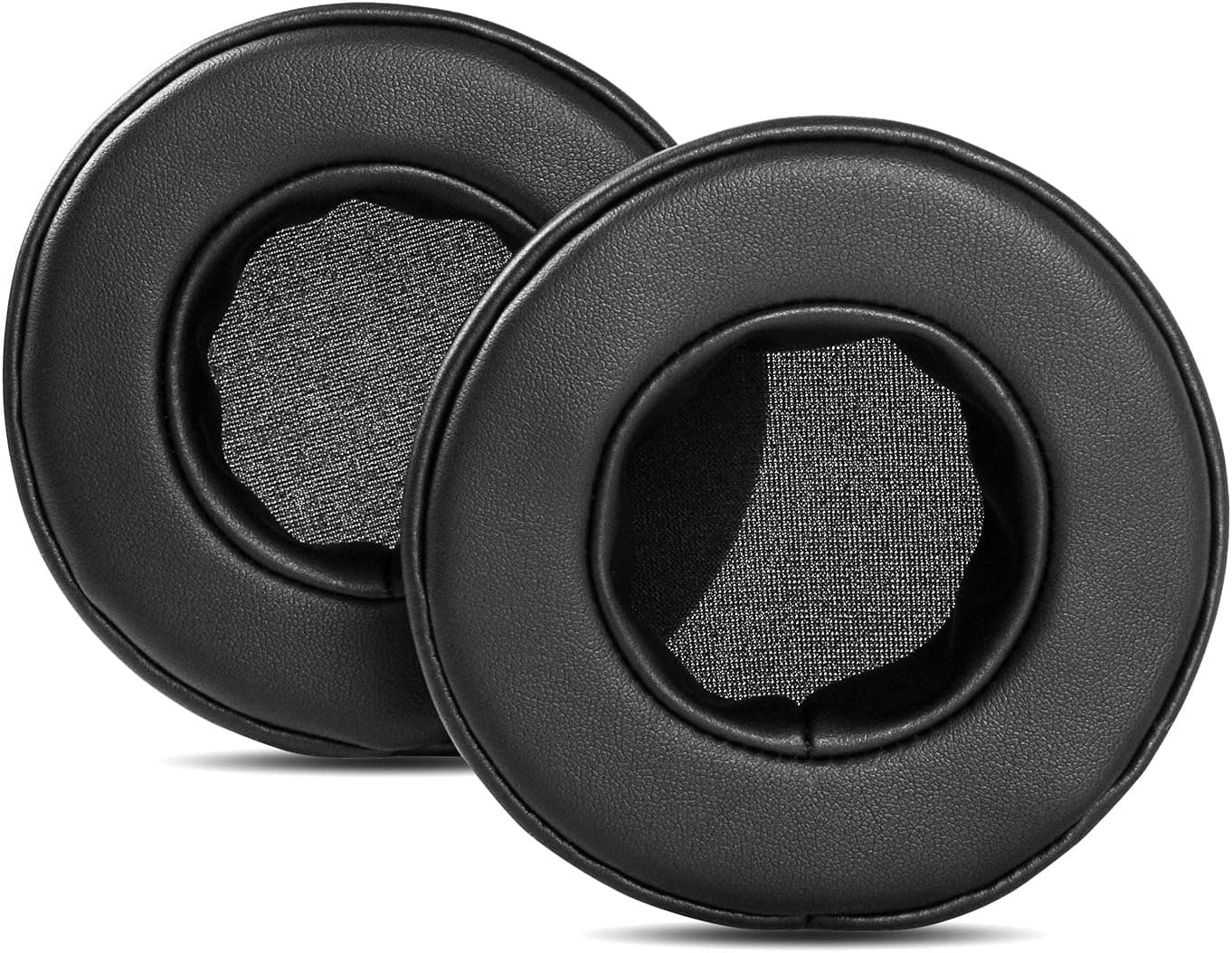 YDYBZB Protein Leather Earpads Ear Pads Cushion Memory Foam Replacement Compatible with Mpow 071 USB Headphones (Black)