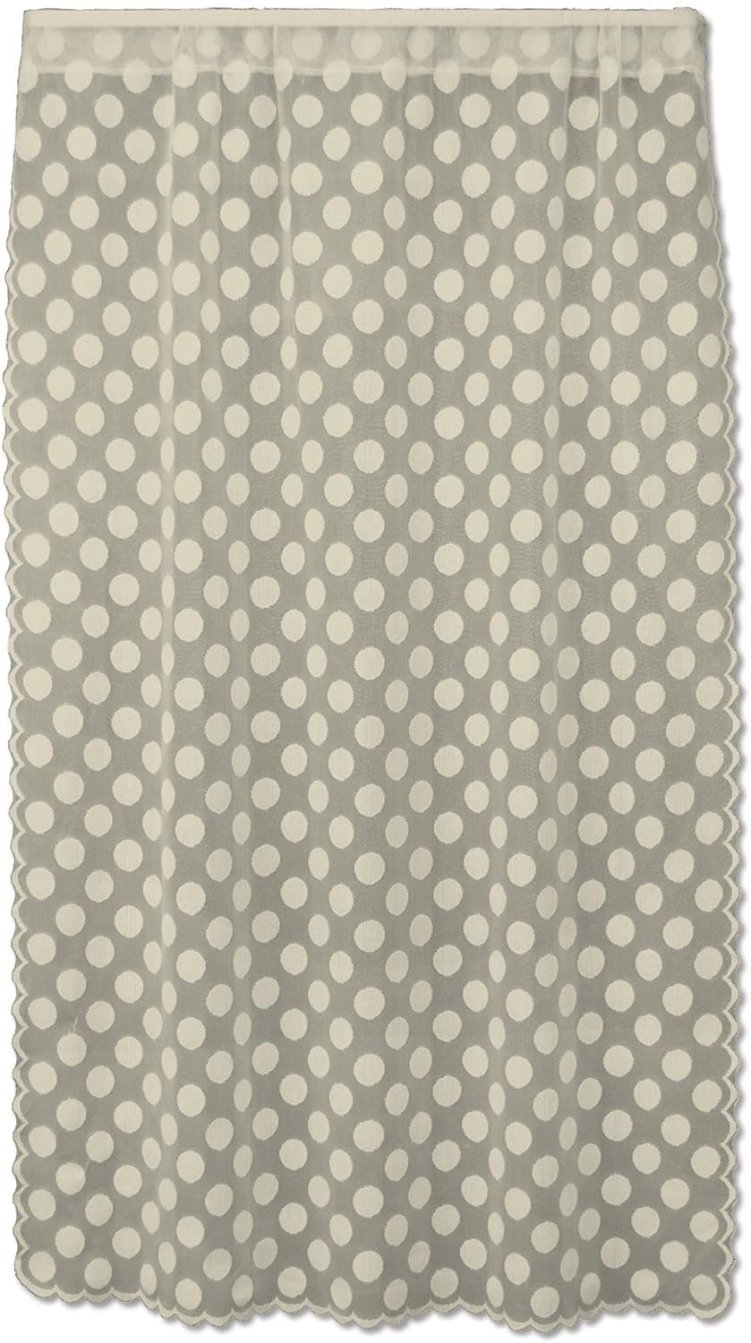Heritage Lace Polka Dot Cafe Panel, 42 by 84-Inch