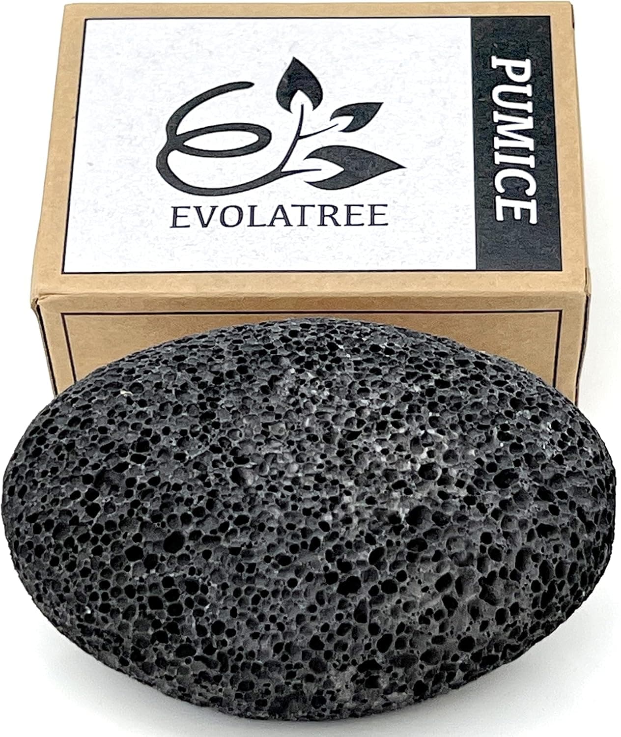 Evolatree Pumice Stone for Feet - Lava Foot Scrub, Cleaning & Exfoliating Hard Dead Skin, Corn & Callus Remover for Hands, Heels - Shower & Bath Wet Foot Scrubber, Scraper Pedicure Supplies Care Tool