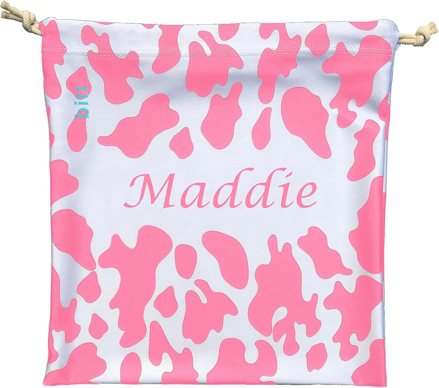 Bitt Sportswear Personalized Gymnastics Grip Bag in Cow Print with Crystals Options