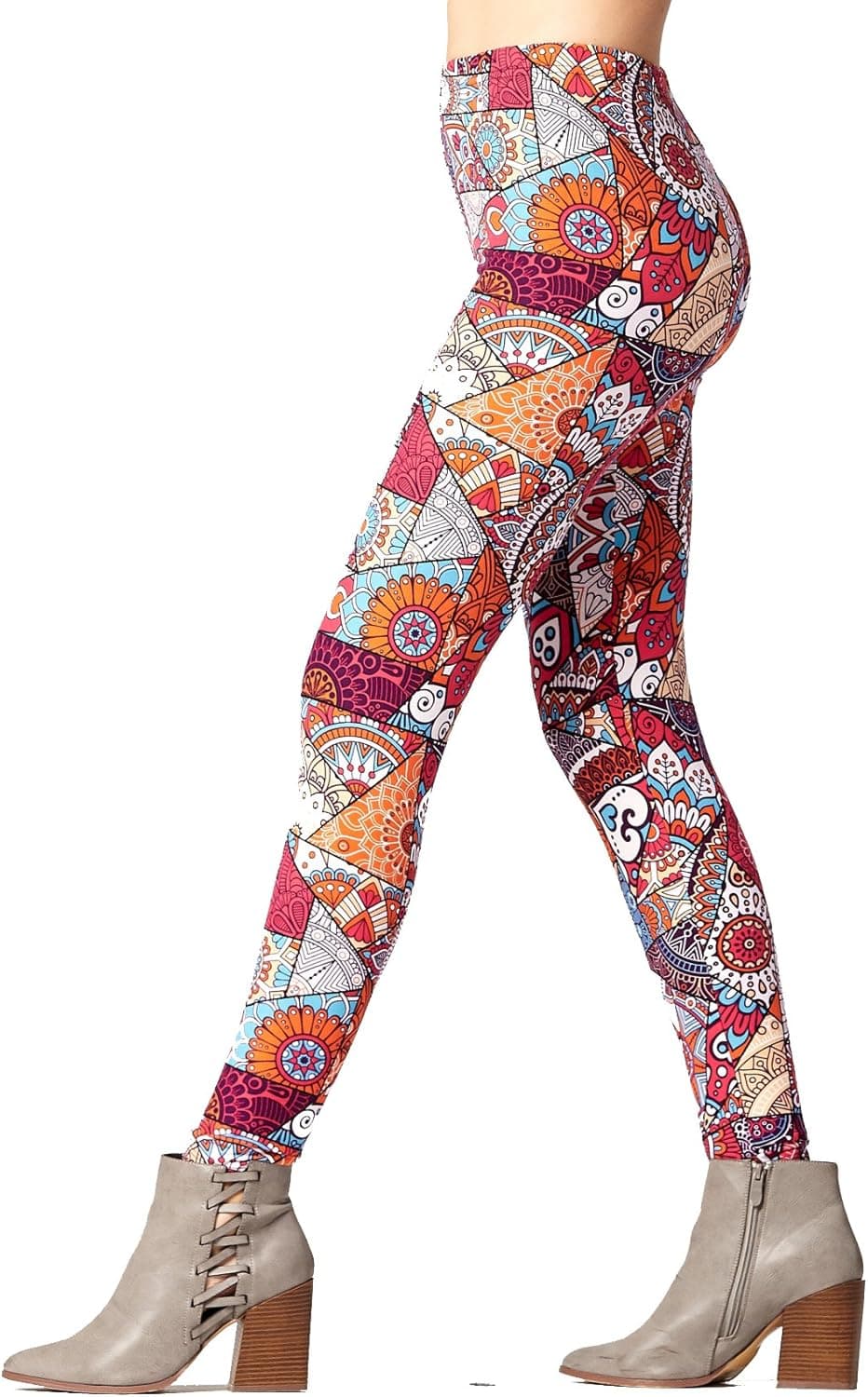 Buttery-Soft Printed Leggings for Women 100+ Prints and Solids in Regular and Plus Size - Full Length Coloring Pages - Plus Size