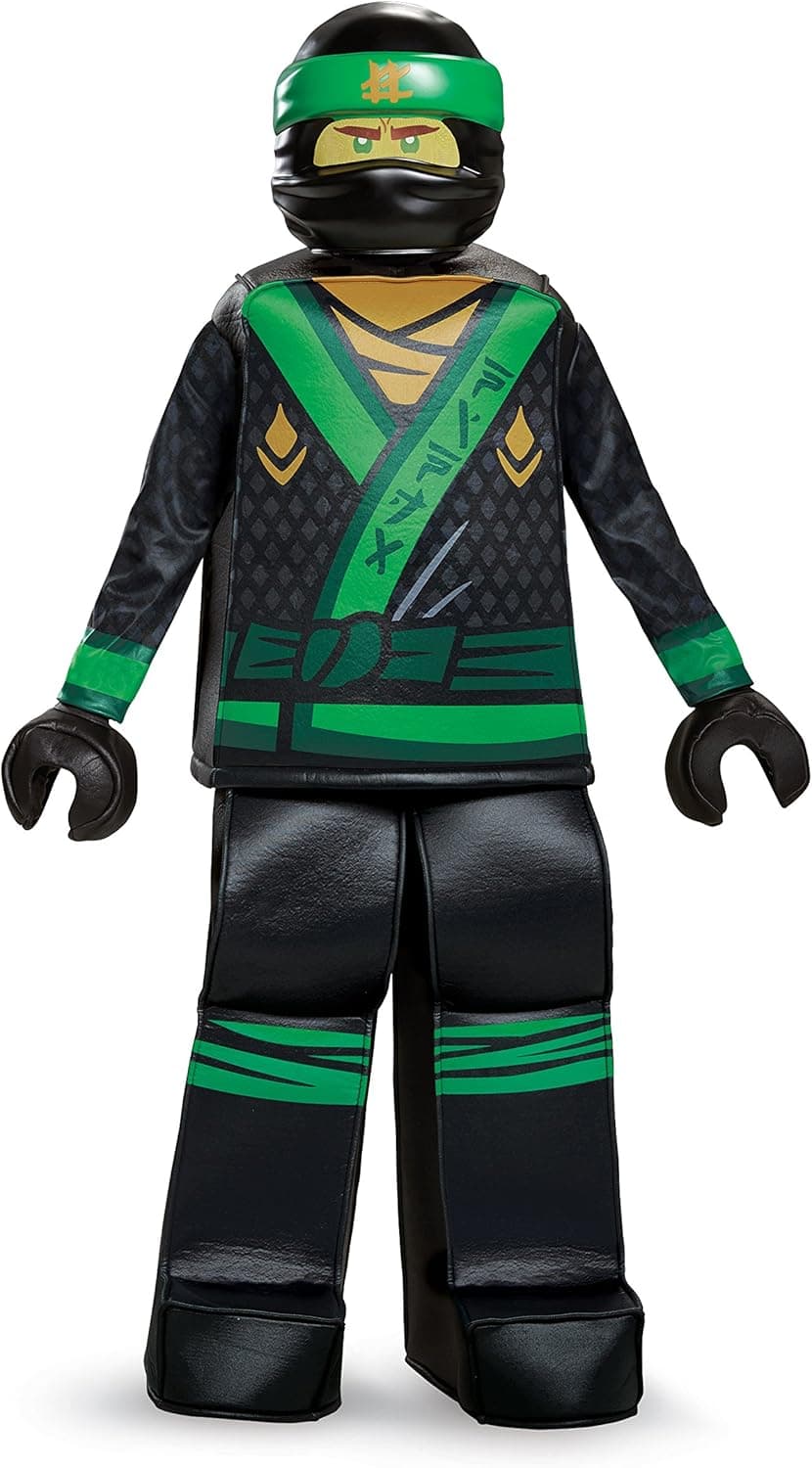 Disguise Lloyd Lego Ninjago Movie Prestige Costume, Green, Small (4-6)