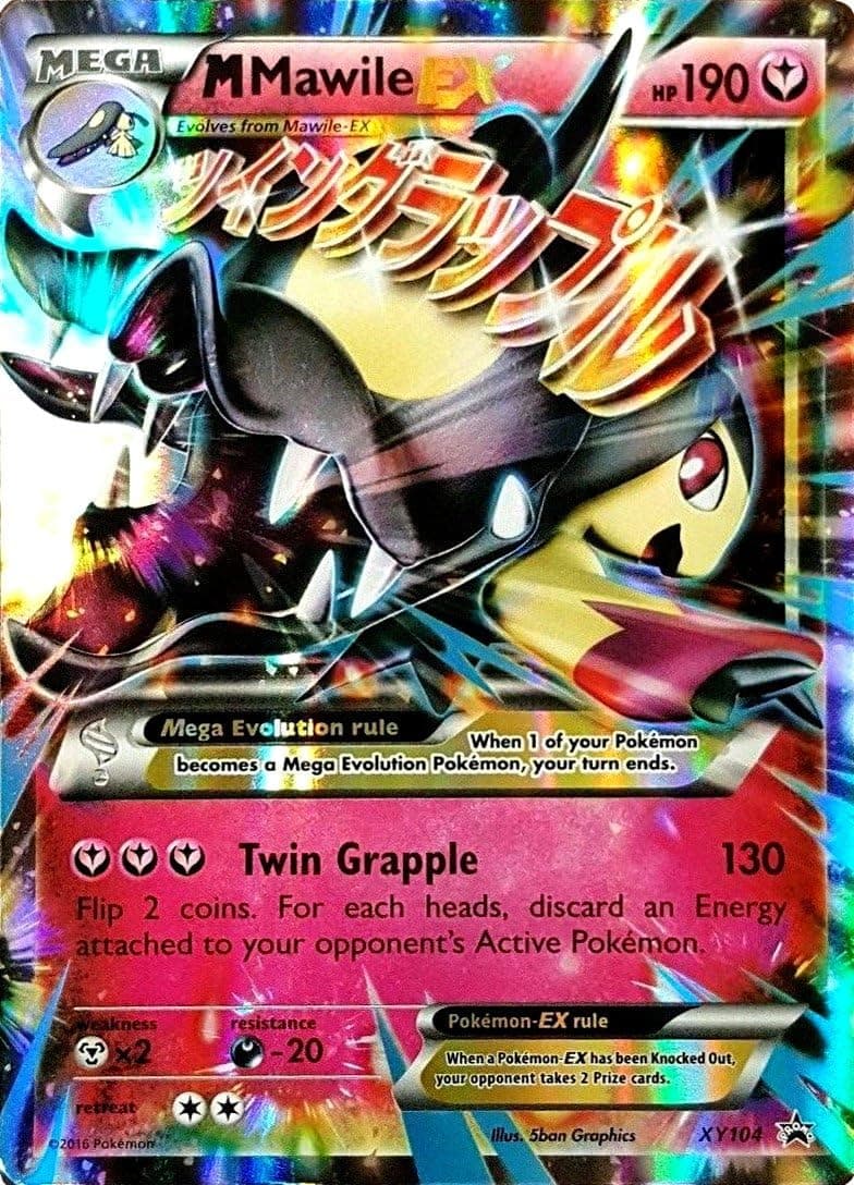 Pokemon Mega mMawile-EX XY104 Holo Rare XY Mega Mawile EX Collection Promo