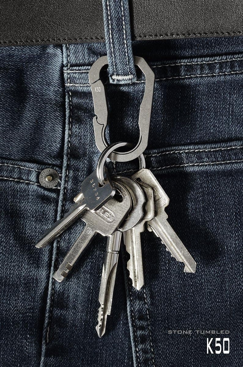 Mas Design Premium Grade 5 Titanium Key Carabiner - K50