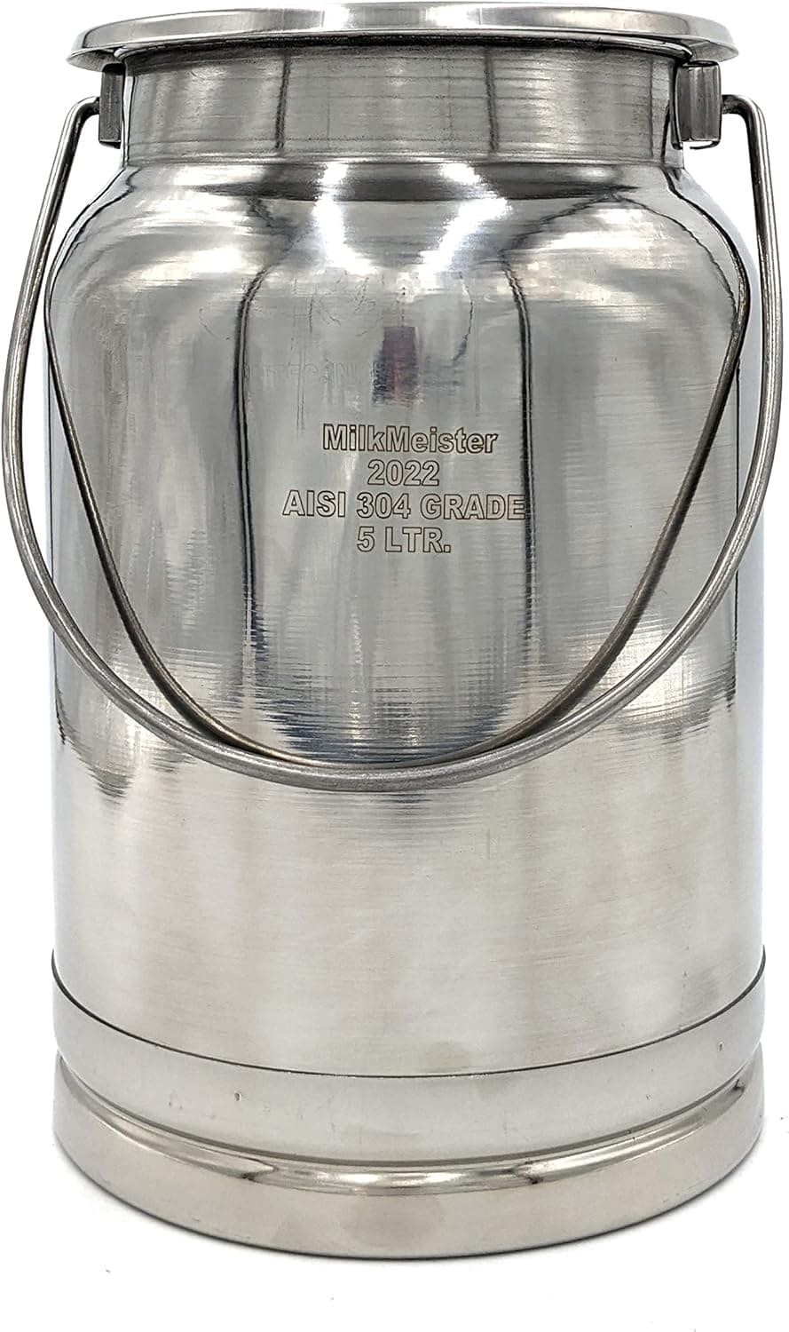 The Dairy Shoppe Stainless Steel Milk Can Totes (5 Liter)