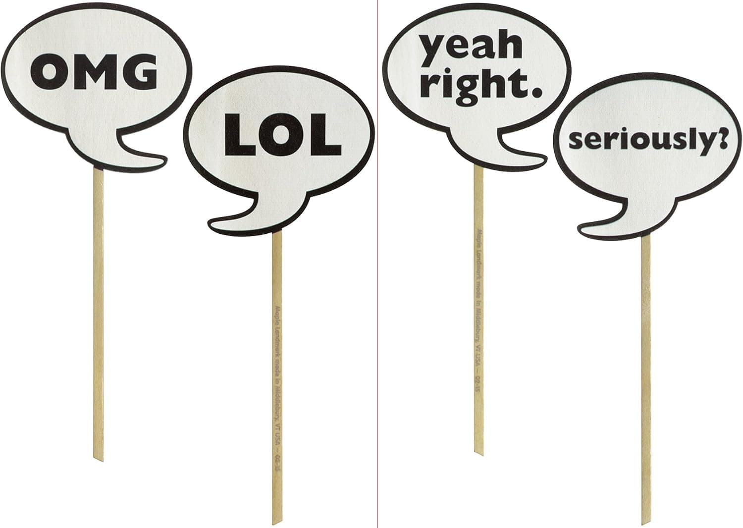 Silly Stick -Speech Bubble 2 Pack - Made in USA
