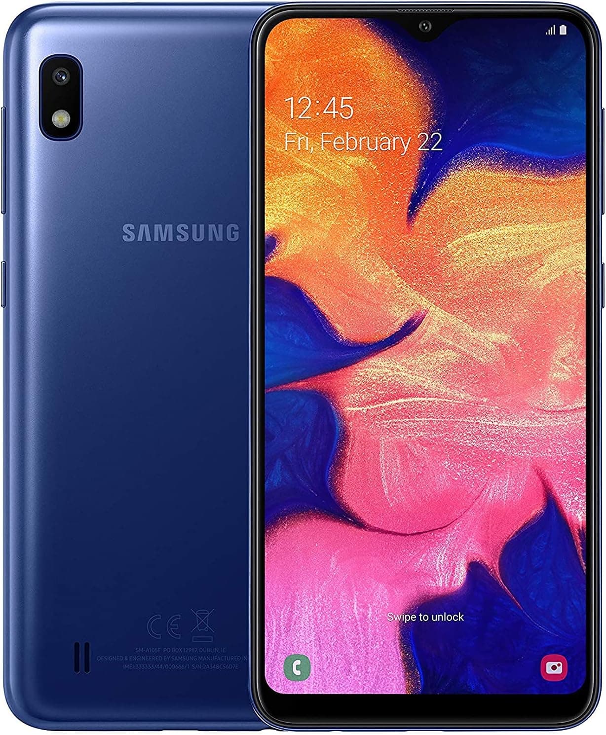 Samsung Galaxy A10 A105M 32GB Duos GSM Unlocked Phone w/ 13MP Camera - Blue
