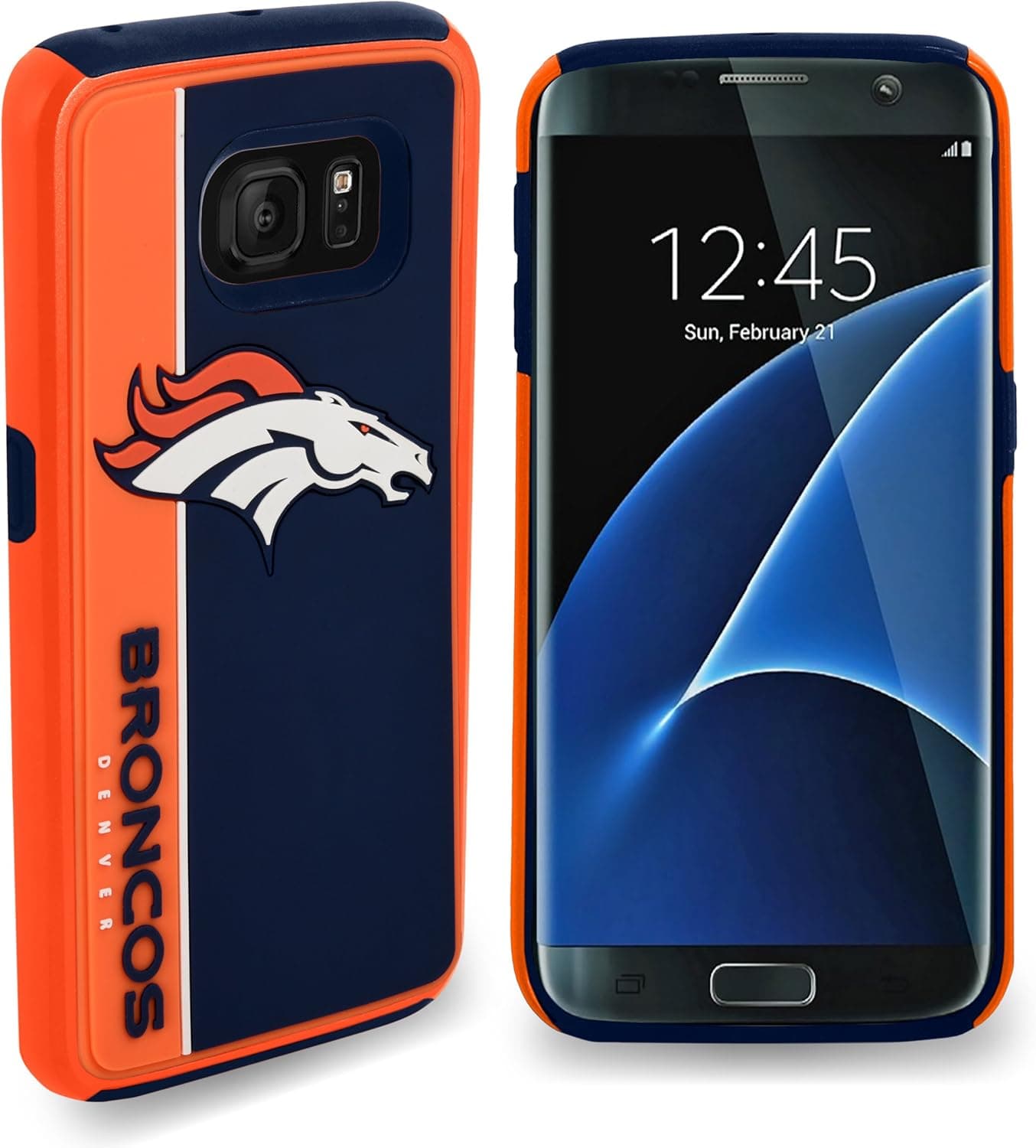 FOCO NFL Unisex-Adult NFL Galaxy S8 Hybrid Case