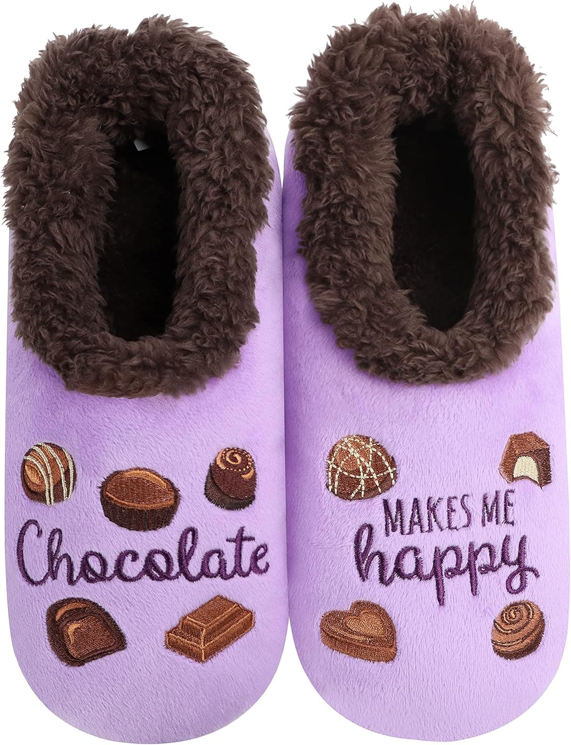 Snoozies Pairable Slipper Socks | House Slippers for Women, Fuzzy Slipper Socks | With Unique Designs, Non Slip Socks