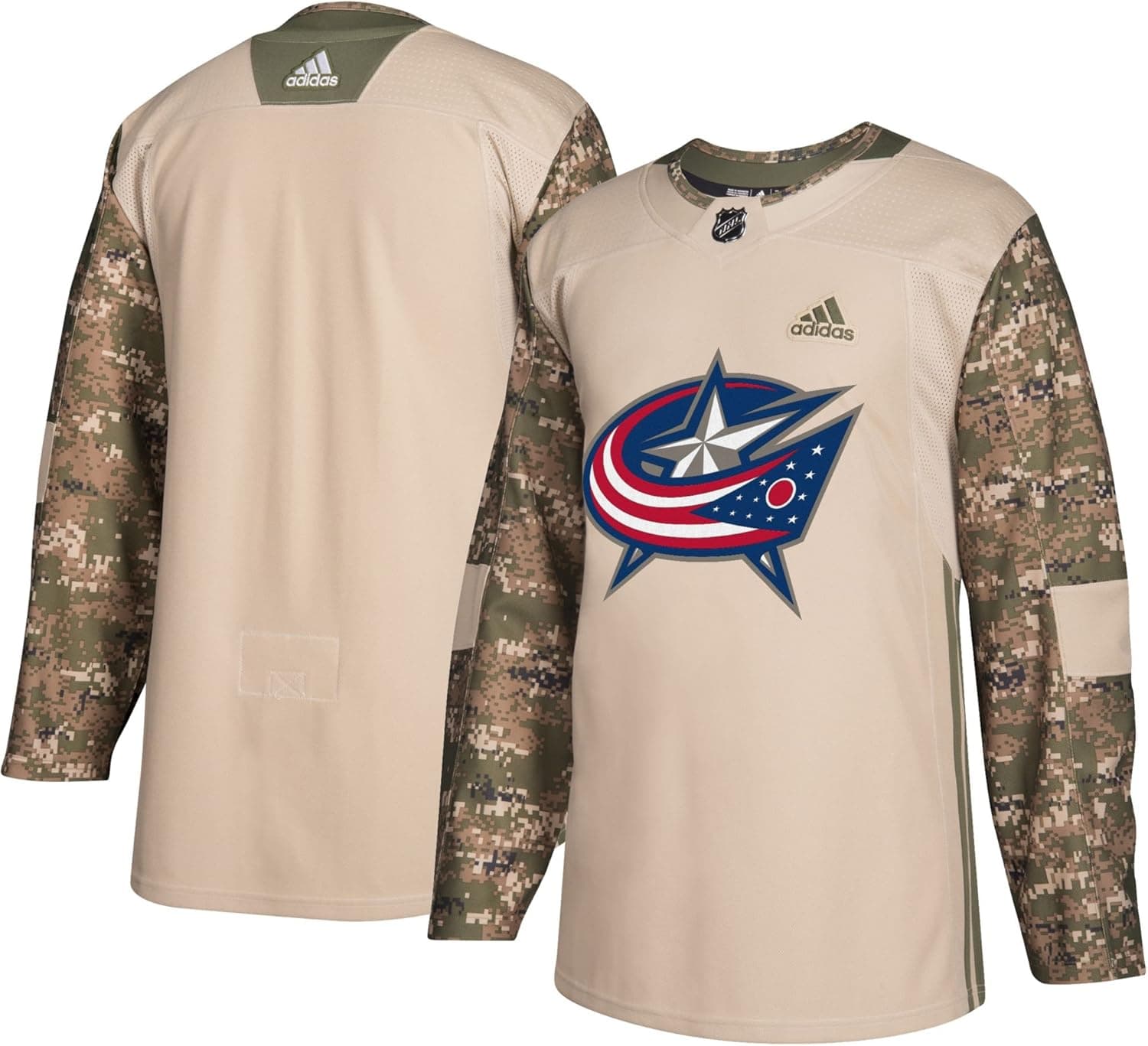 adidas Columbus Blue Jackets NHL Veterans Day Jersey (M/50)