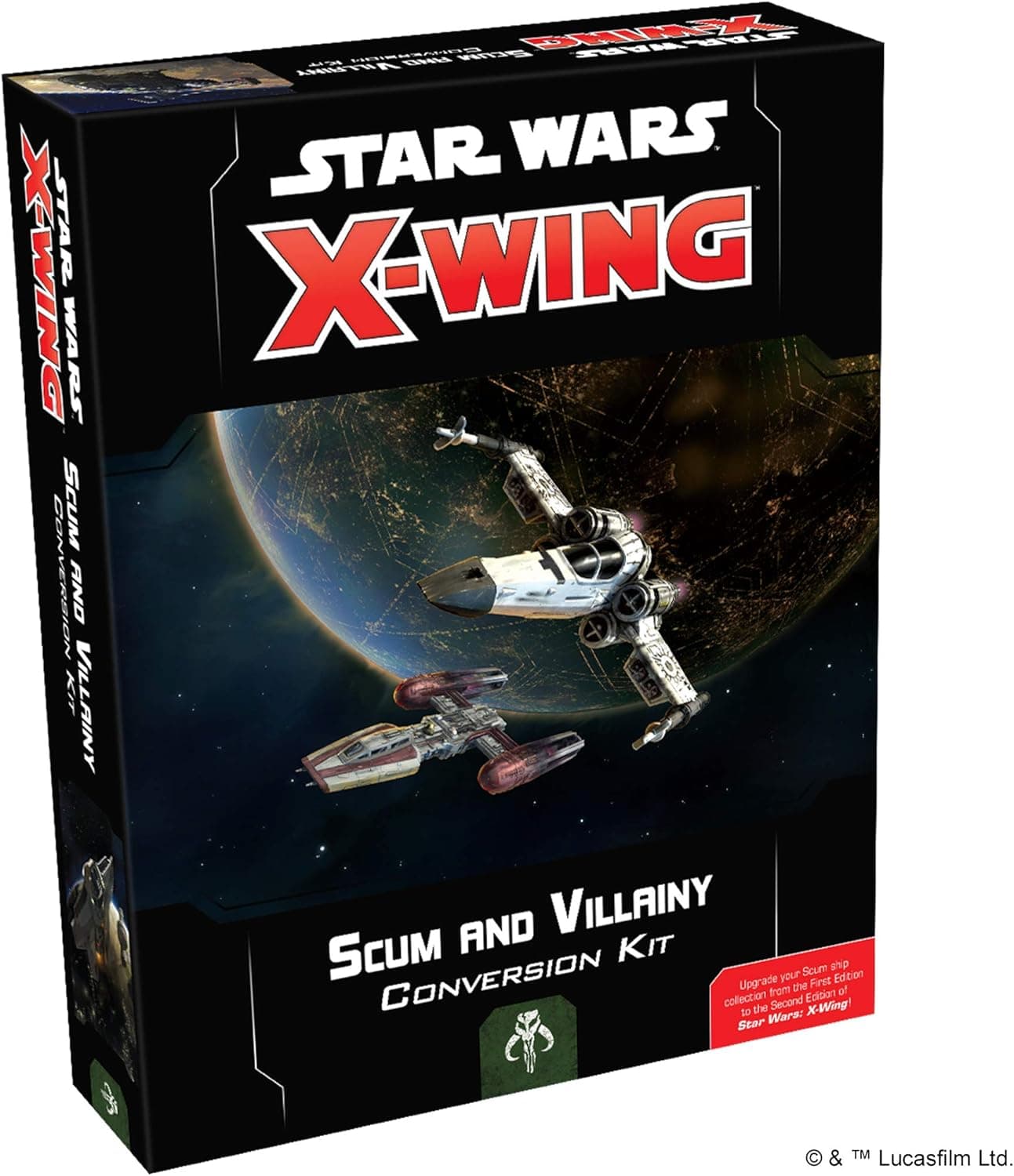 Star Wars X-Wing 2nd Edition Miniatures Game Scum and Villainy CONVERSION KIT | Strategy Game for Adults and Teens | Ages 14+ | 2 Players | Average Playtime 45 Minutes | Made by Atomic Mass Games