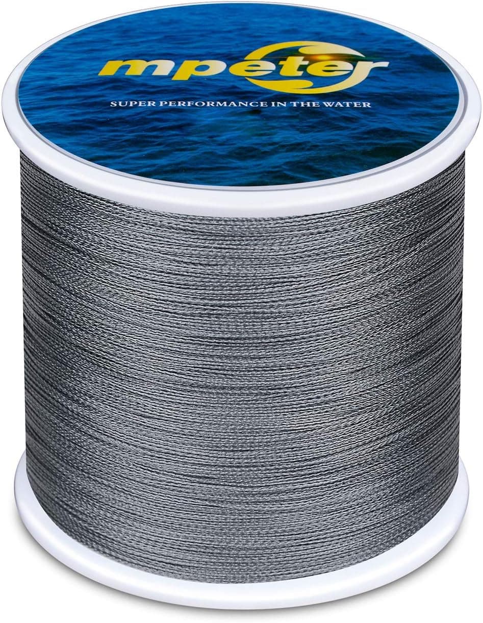 mpeter Armor Braided Fishing Line, Abrasion Resistant Braided Lines, High Sensitivity and Zero Stretch, 4 Strands to 8 Strands with Smaller Diameter