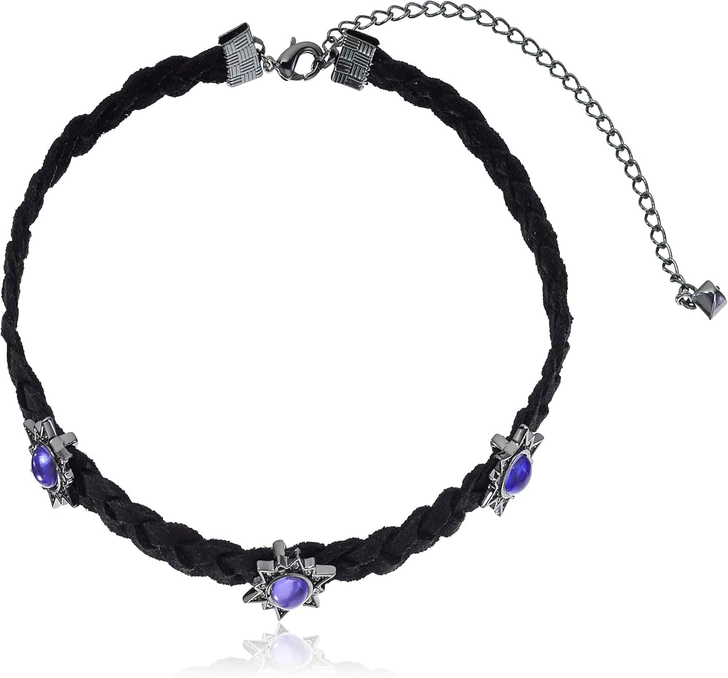 Rebecca Minkoff Rock N Roll Charms on Braided Leather Choker Necklace