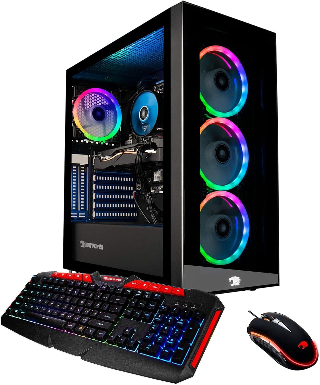 iBUYPOWER Pro Gaming PC Computer Desktop Element MR9270 (Intel Core i7-9700F 3.0GHz, NVIDIA GeForce RTX 2060 6GB, 16GB DDR4-2666 RAM, 1TB HDD, 240GB SSD, WiFi Included, Windows 10, VR Ready) Black