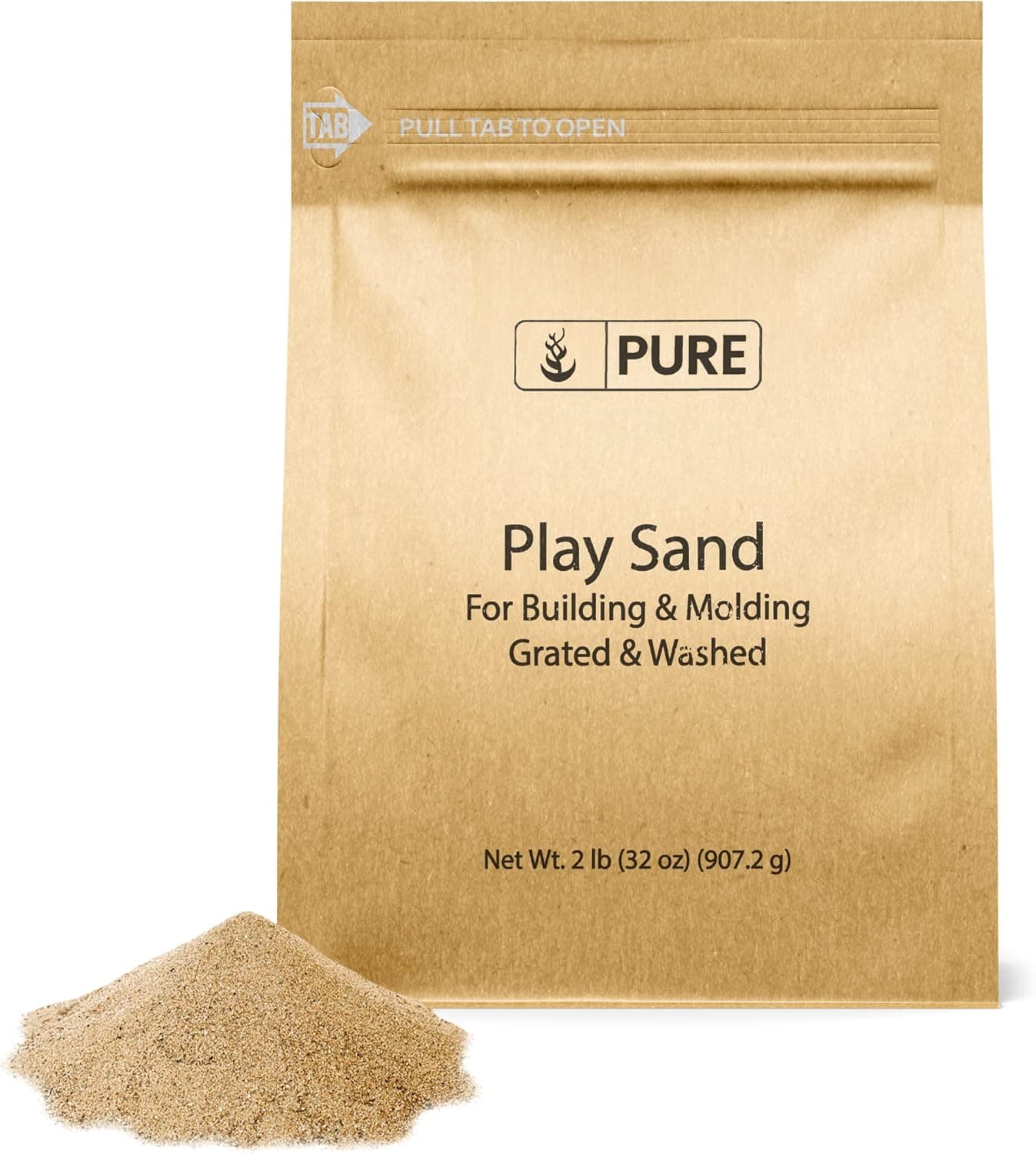 PURE ORIGINAL INGREDIENTS Play Sand (2 lb) Grated & Washed, for Building & Molding.